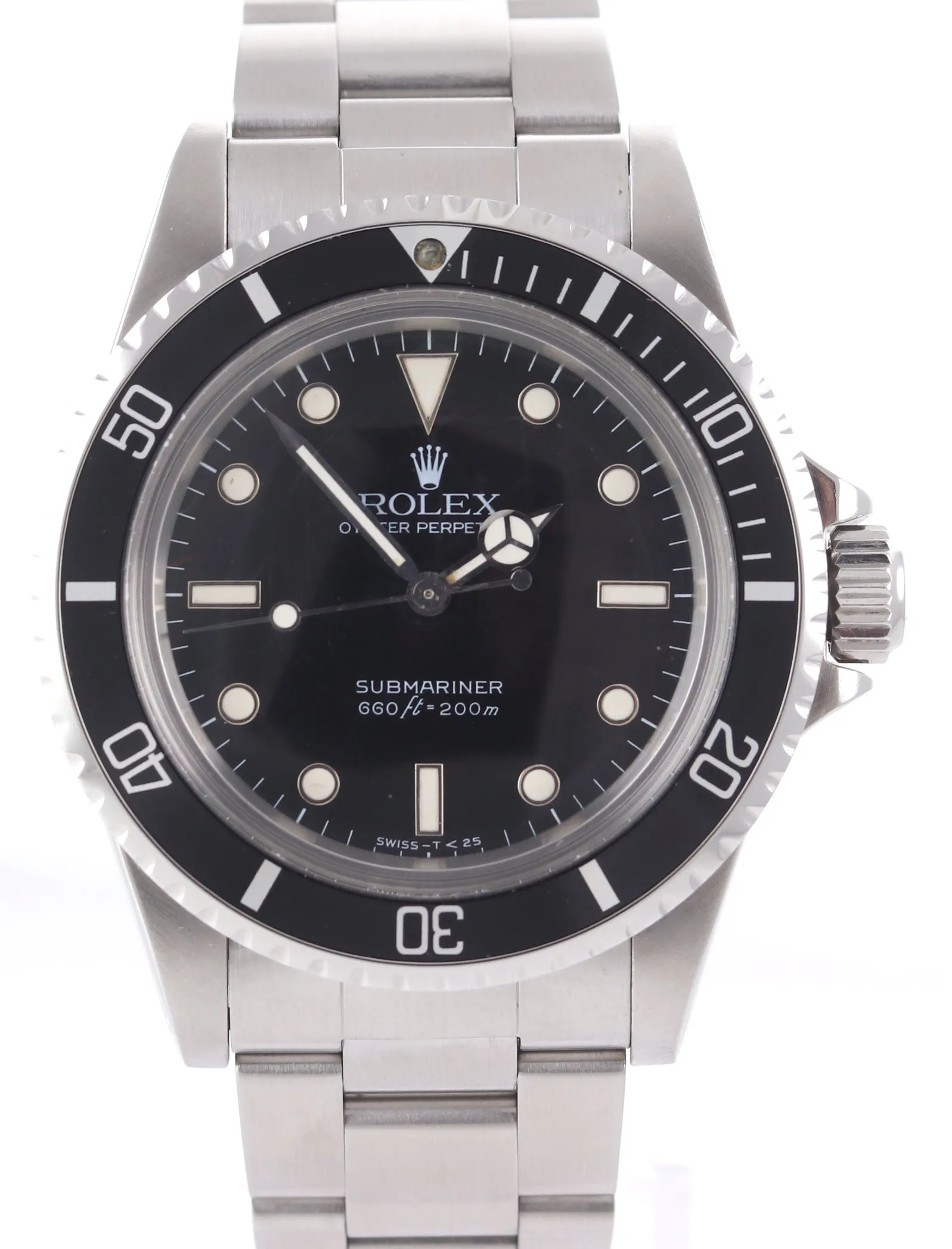 1984 Rolex Submariner 5513 Spider Dial 40mm Oyster Steel Watch Box