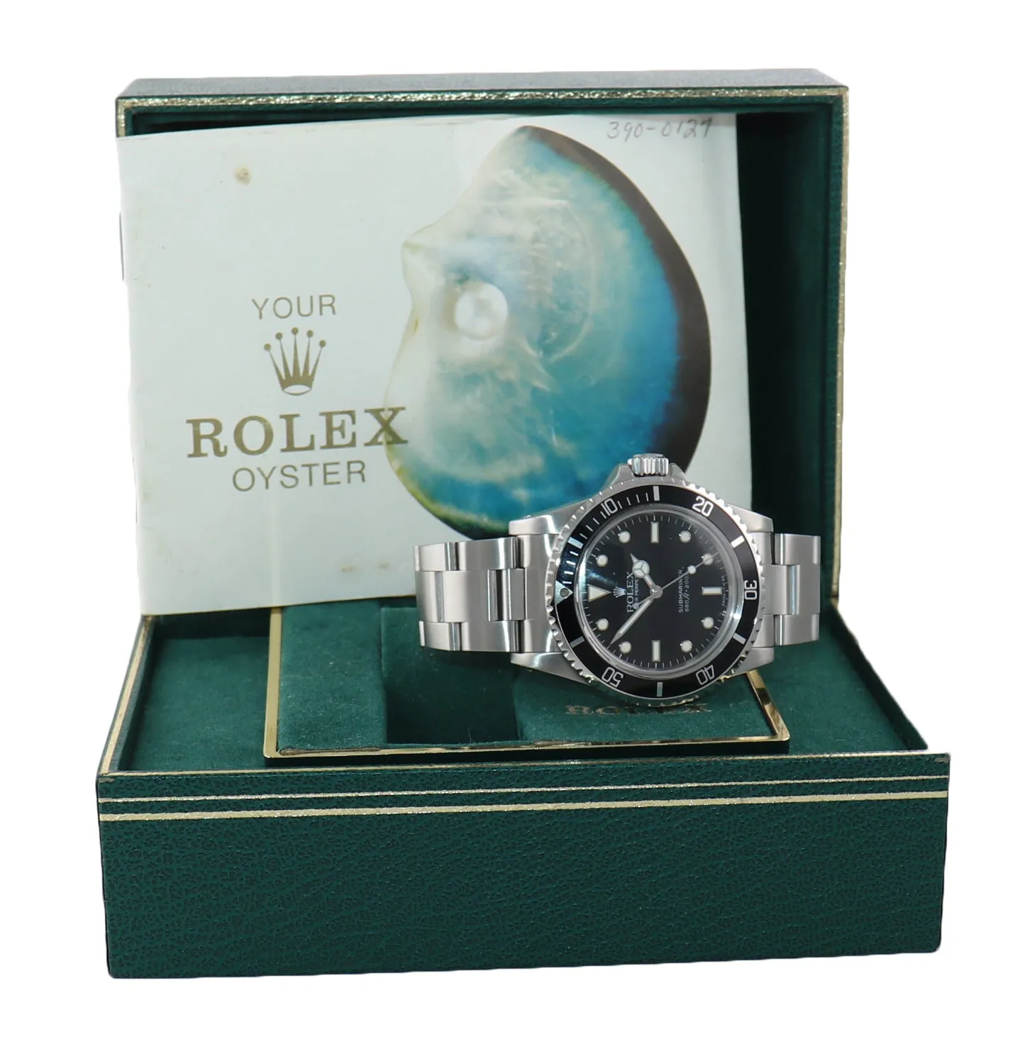 1984 Rolex Submariner 5513 Spider Dial 40mm Oyster Steel Watch Box