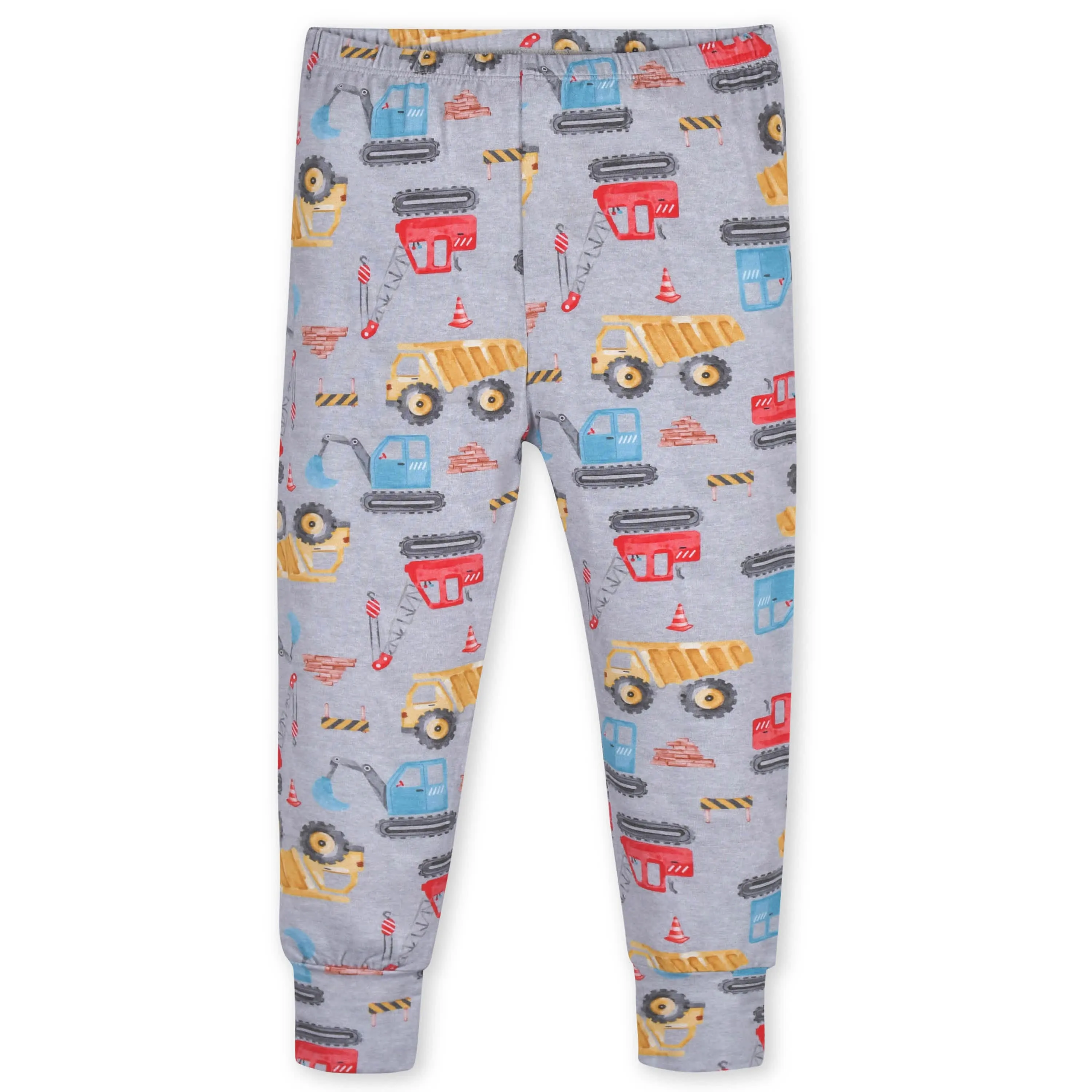 2-Piece Infant & Toddler Boys Construction Trucks Buttery Soft Viscose Made from Eucalyptus Snug Fit Pajamas