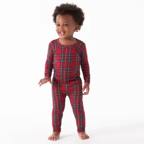 2-Piece Infant & Toddler Plaid About You Buttery Soft Viscose Made from Eucalyptus Snug Fit Holiday Pajamas