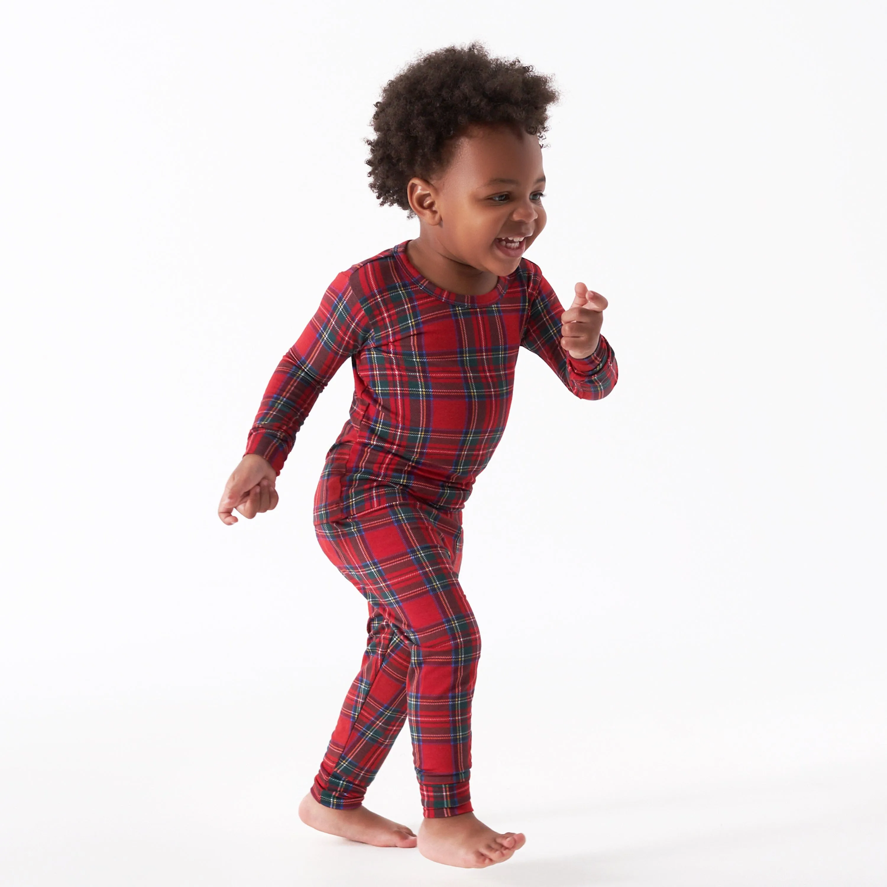 2-Piece Infant & Toddler Plaid About You Buttery Soft Viscose Made from Eucalyptus Snug Fit Holiday Pajamas