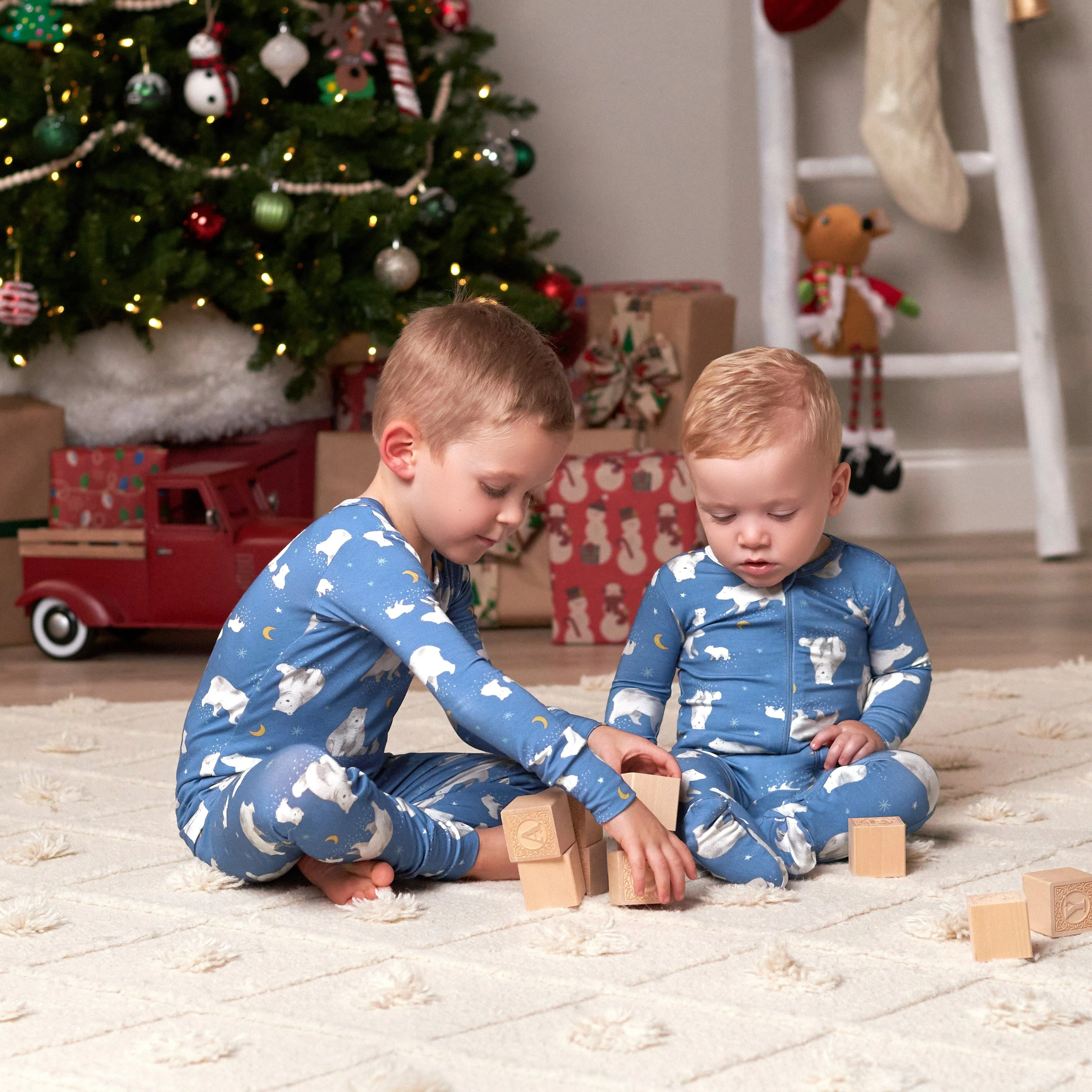 2-Piece Infant & Toddler Polar Night Buttery Soft Viscose Made from Eucalyptus Snug Fit Pajamas