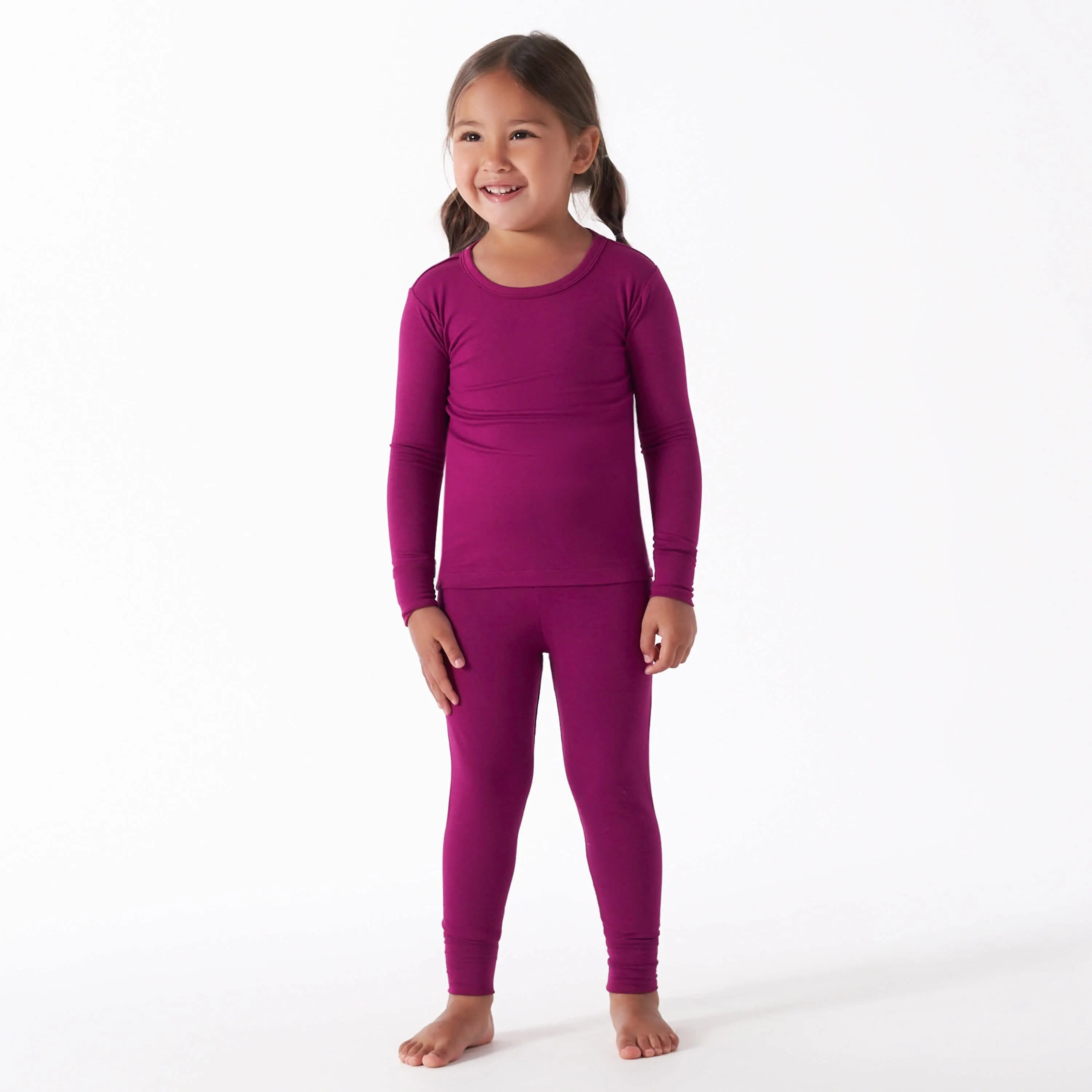 2-Piece Infant & Toddler Raspberry Buttery Soft Viscose Made from Eucalyptus Snug Fit Pajamas