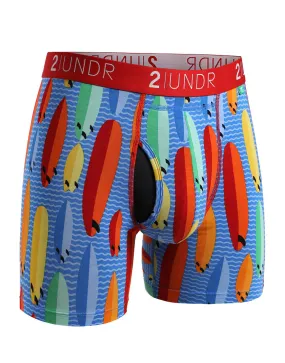 2UNDR 6-Inch Swing Shift Print Boxer Brief Surf Shop 2U01BB