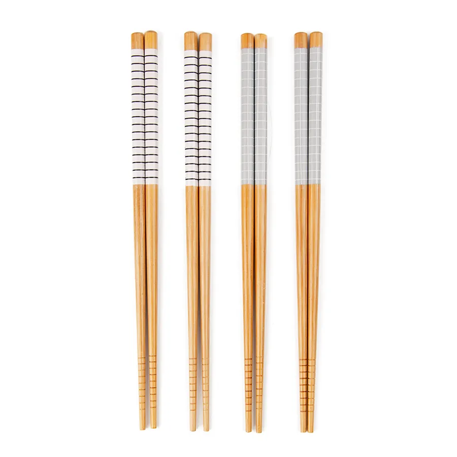 4 Pairs Reusable Bamboo Chopsticks