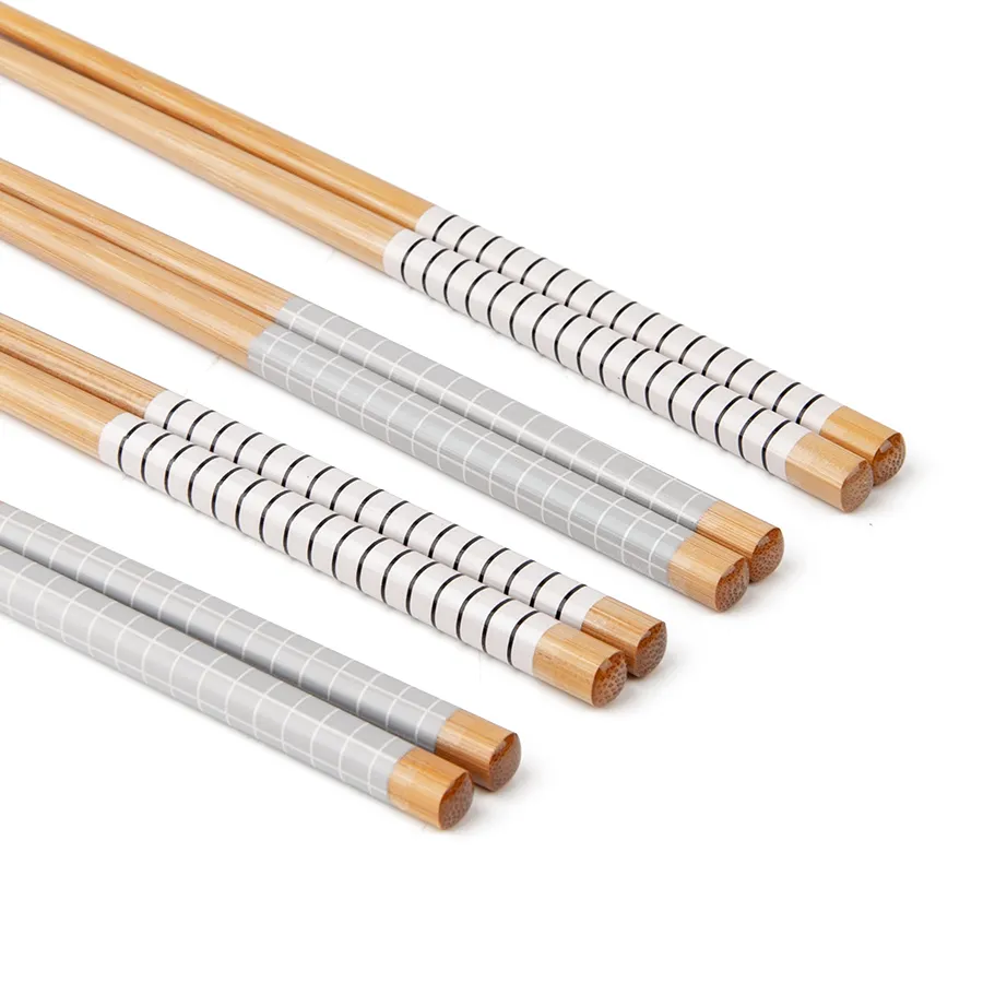 4 Pairs Reusable Bamboo Chopsticks