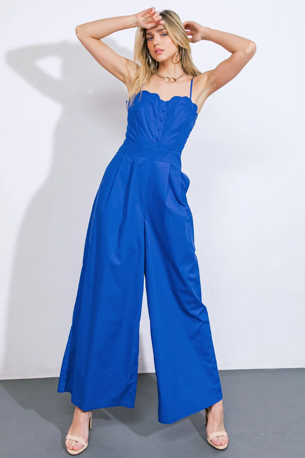 A BEAUTIFUL FEELING WOVEN JUMPSUIT