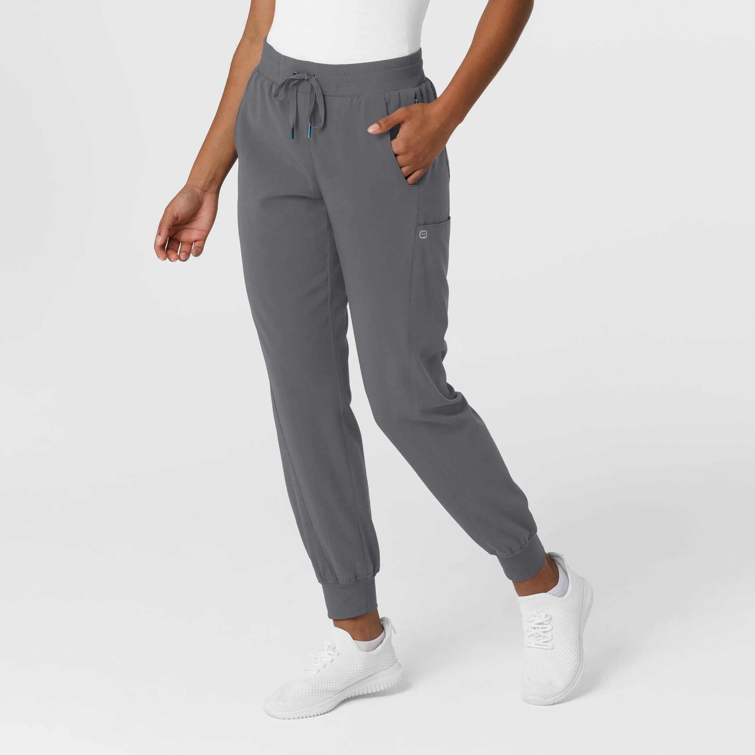 Aero Remix Women's Cargo Jogger Scrub Pant - Pewter