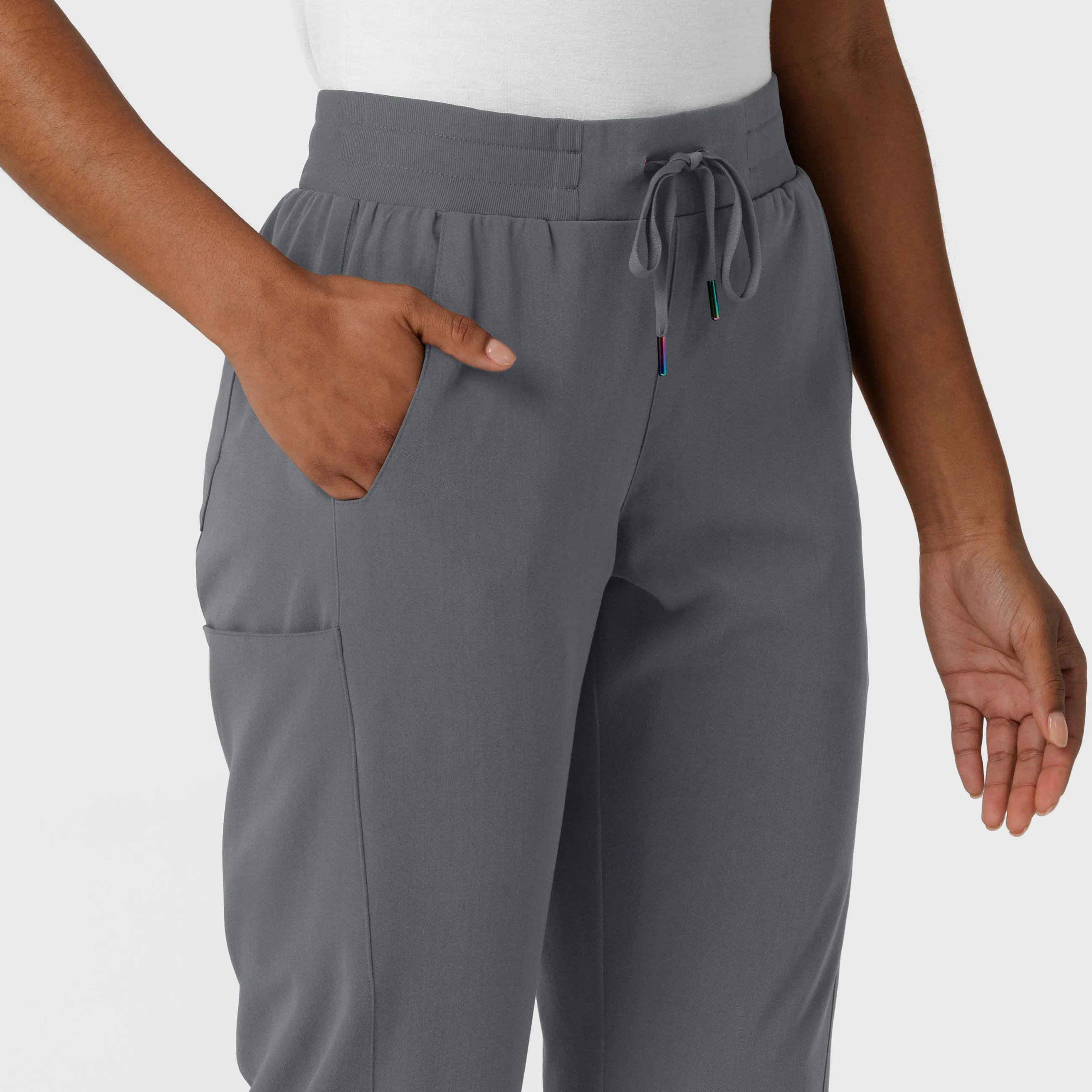 Aero Remix Women's Cargo Jogger Scrub Pant - Pewter