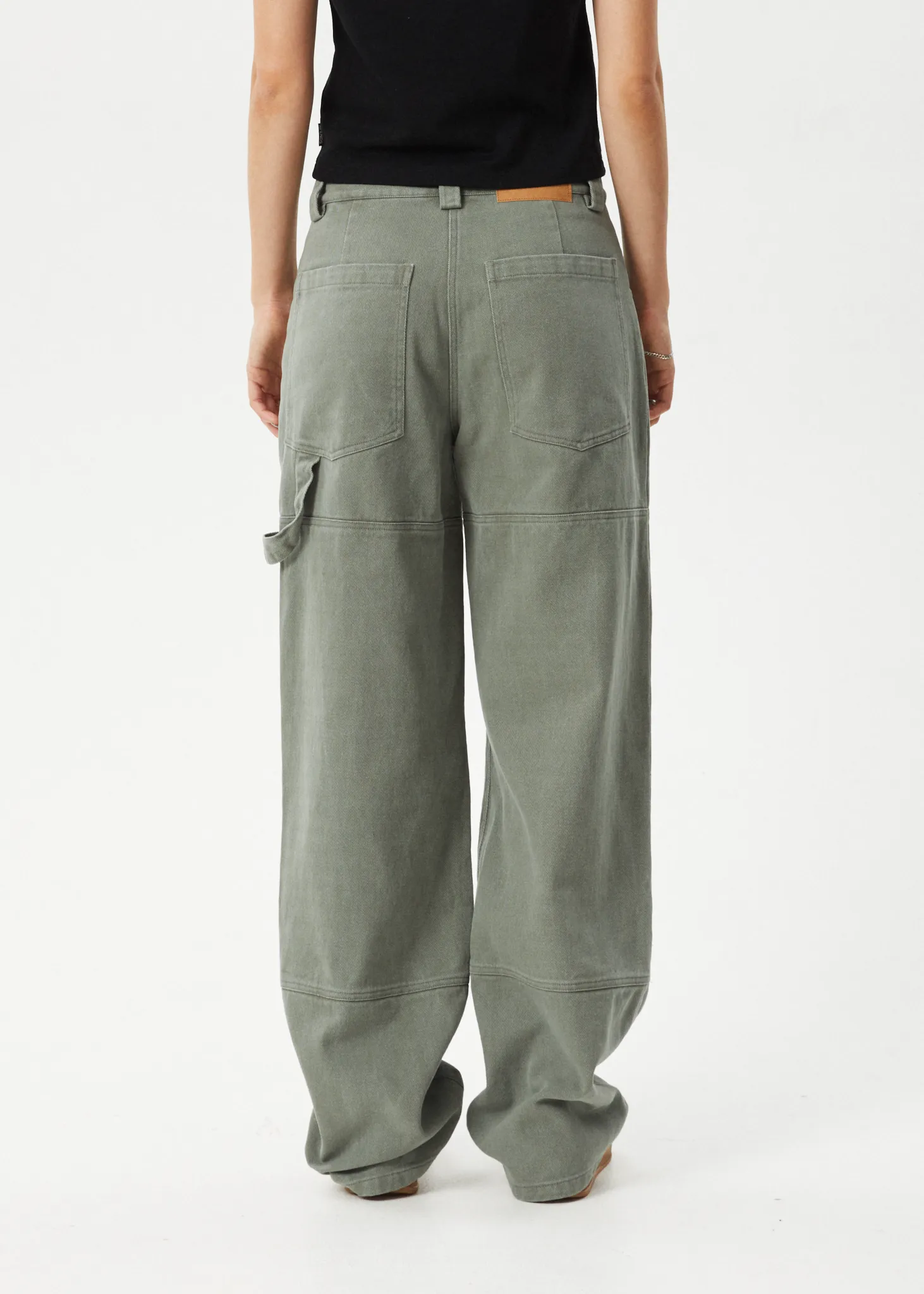 AFENDS Womens Moss - Carpenter Pants - Olive