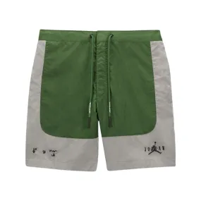 Air Jordan x Off-White MJ Baggy Short Forest Green Phantom Black