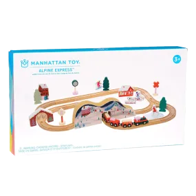 Alpine Express Wooden Toy Train Set