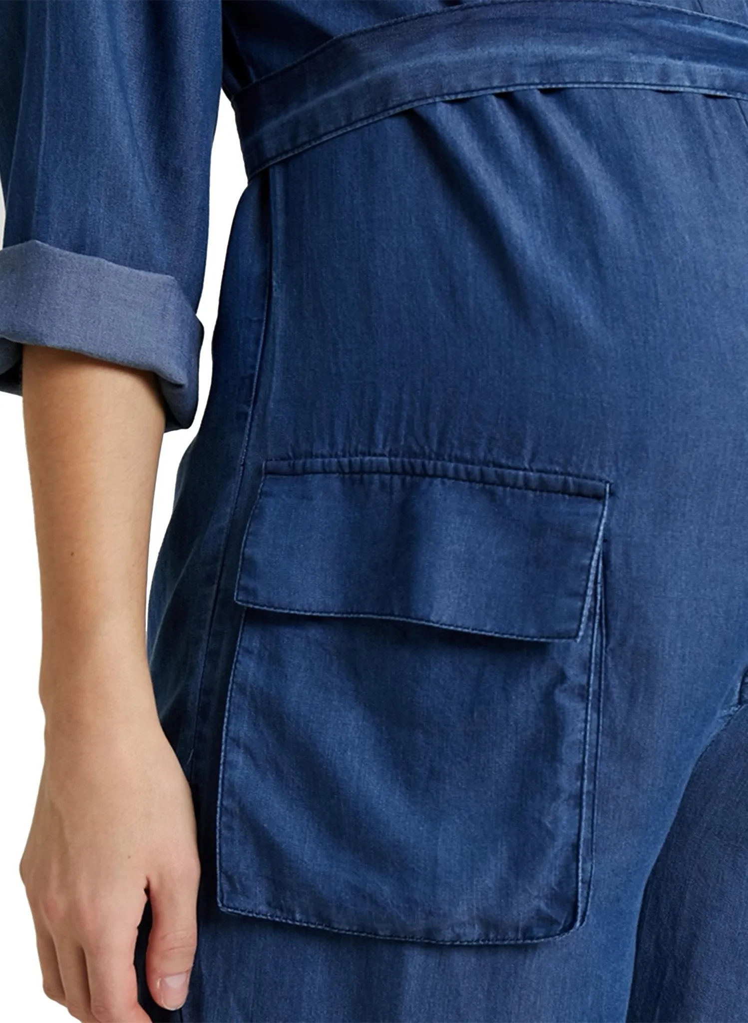 Amelia Maternity Jumpsuit - Jeans Blue