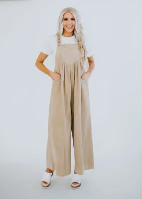 Astrid Corduroy Wide Leg Overalls