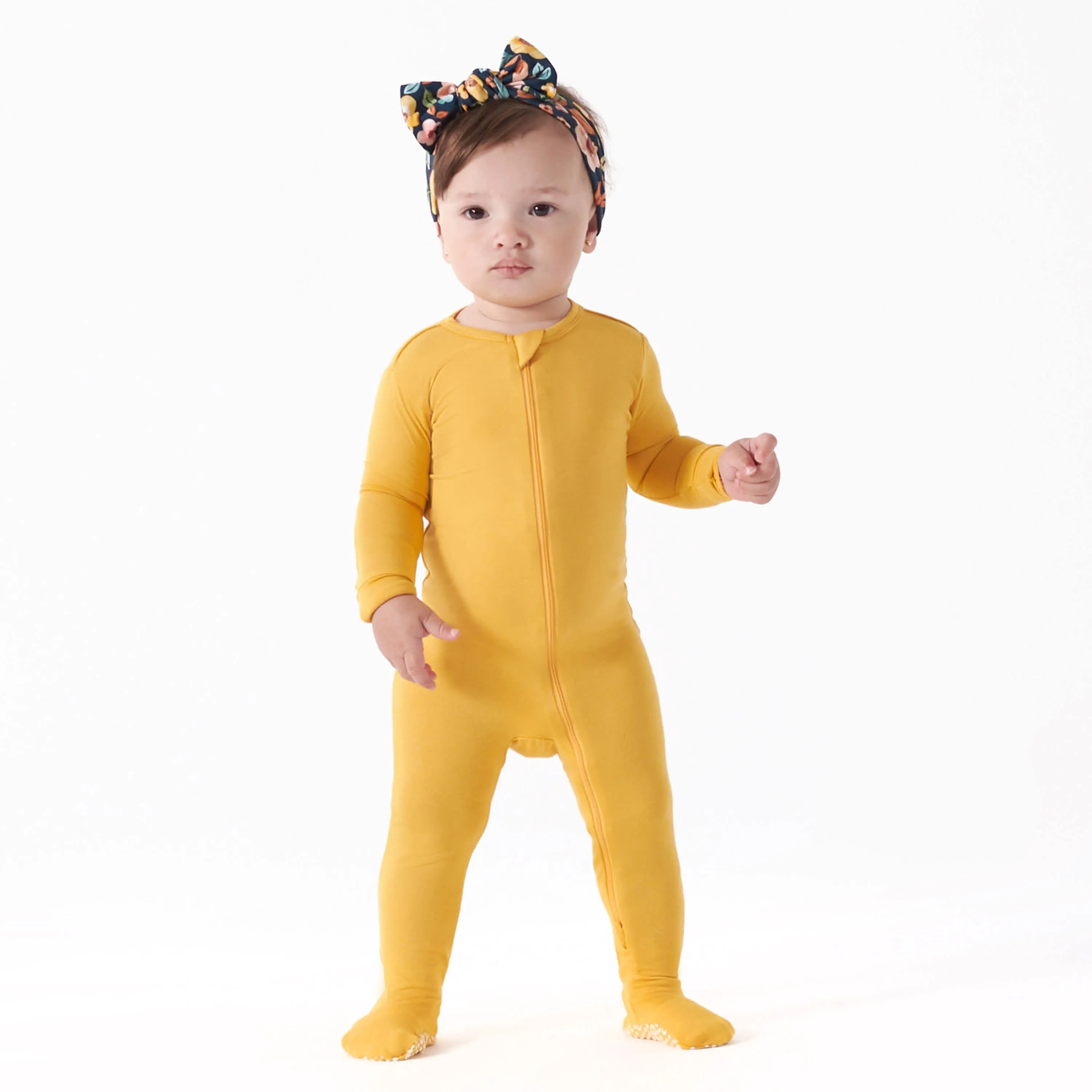 Baby & Toddler Honey Buttery Soft Viscose Made from Eucalyptus Snug Fit Footed Pajamas