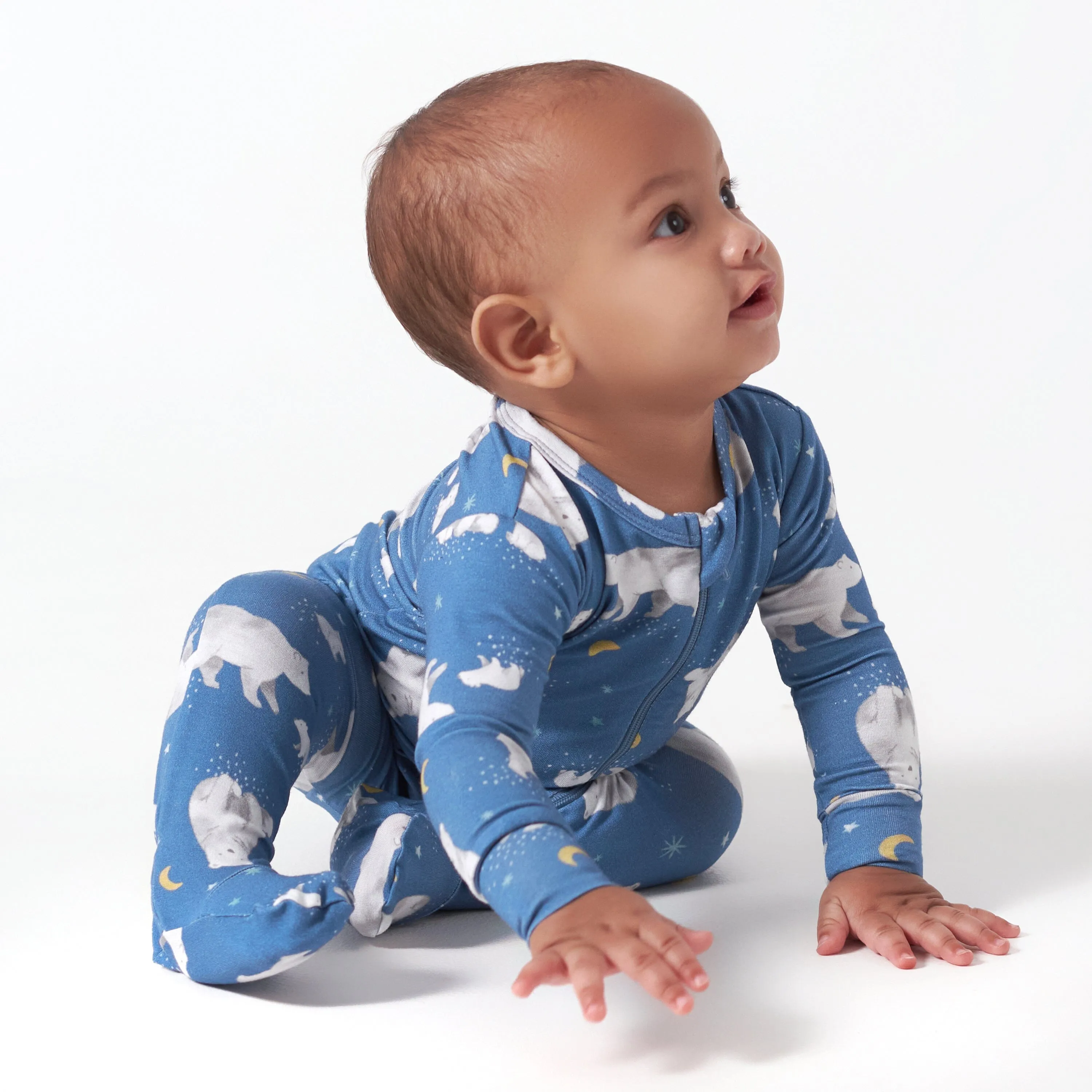 Baby & Toddler Polar Night Buttery Soft Viscose Made from Eucalyptus Snug Fit Footed Pajamas