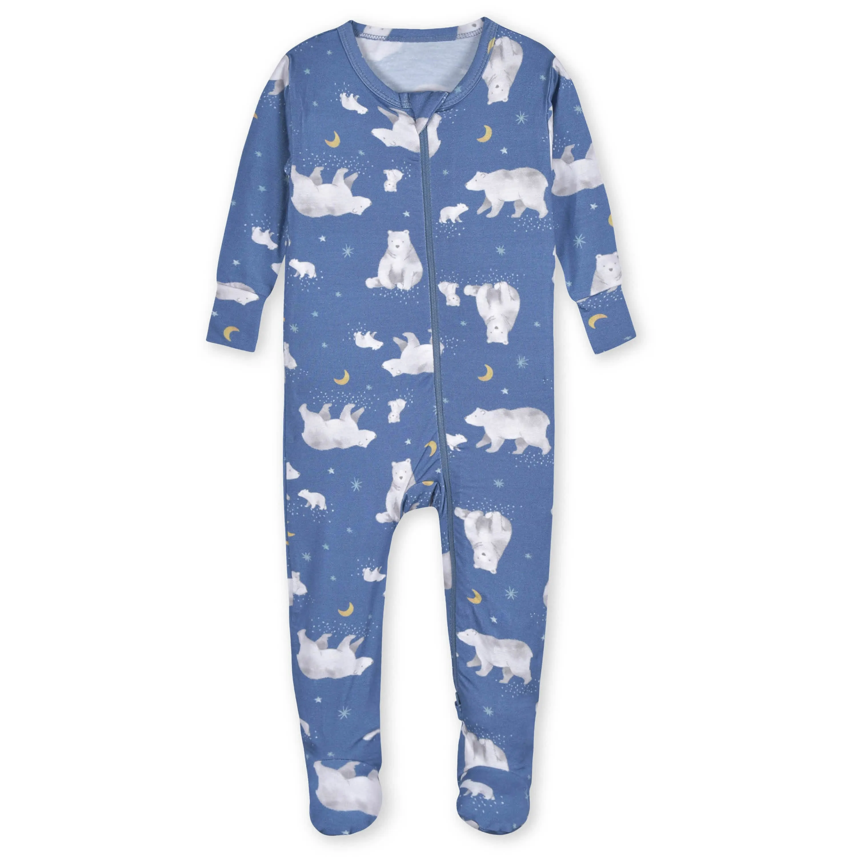 Baby & Toddler Polar Night Buttery Soft Viscose Made from Eucalyptus Snug Fit Footed Pajamas