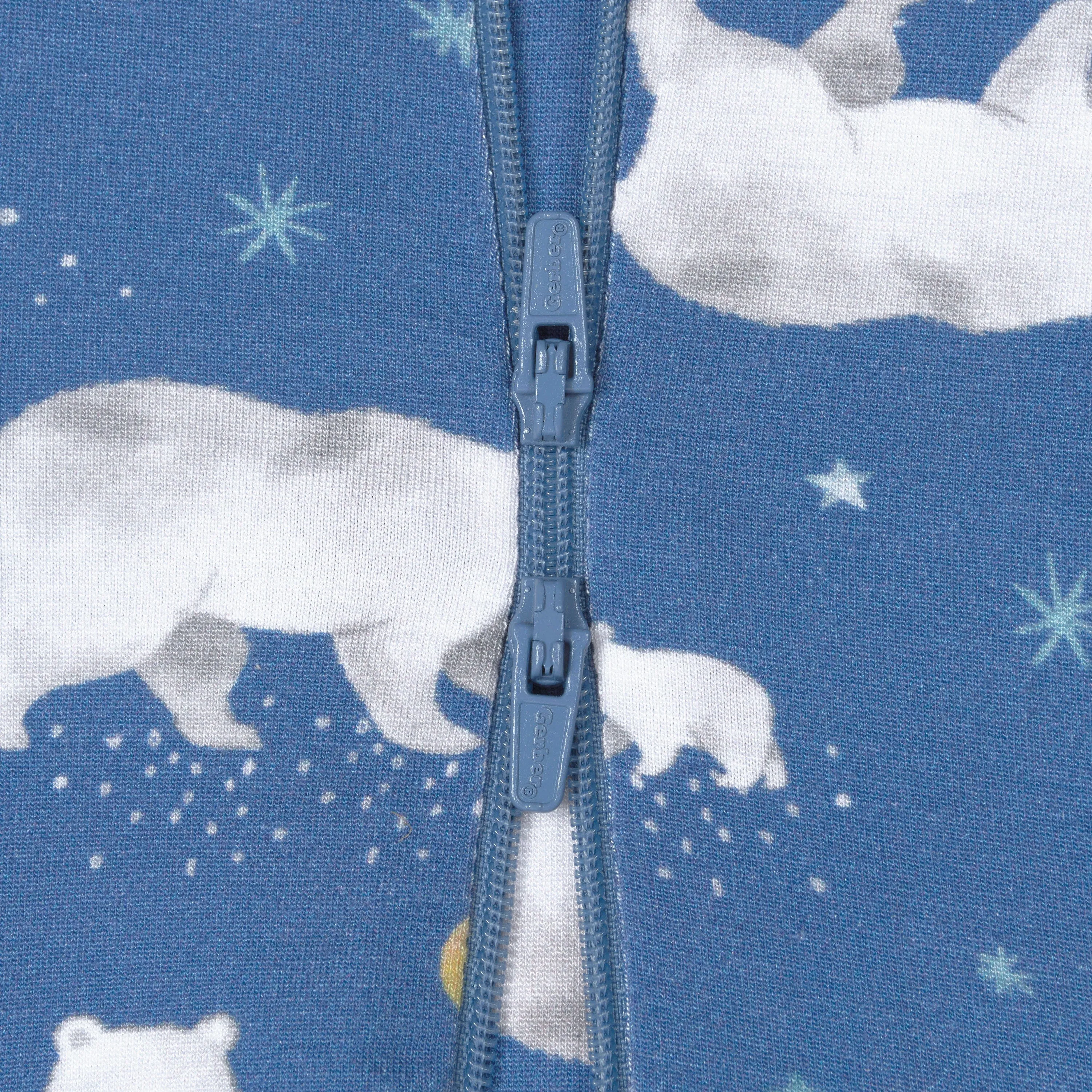 Baby & Toddler Polar Night Buttery Soft Viscose Made from Eucalyptus Snug Fit Footed Pajamas