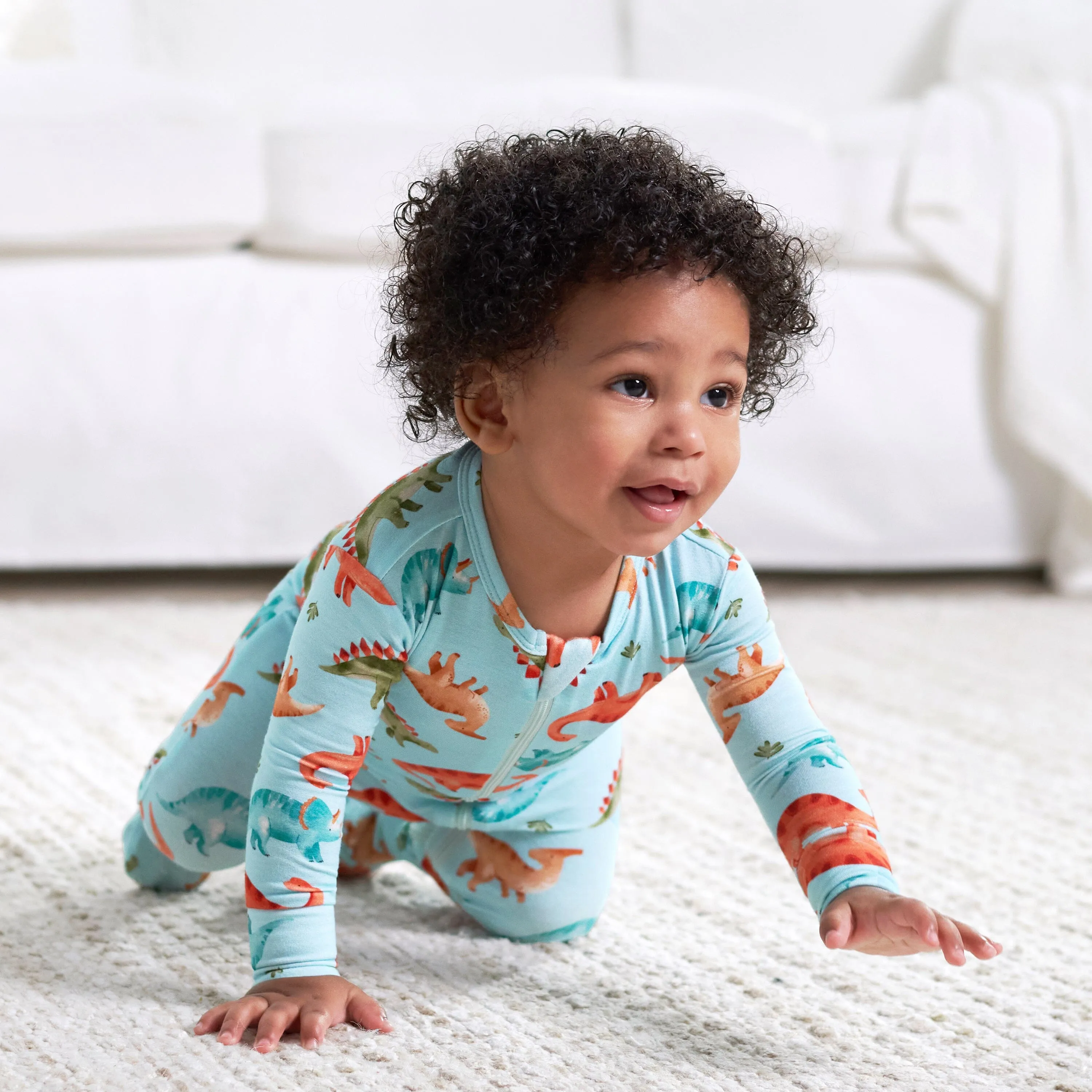 Baby & Toddler Snugosaurous Buttery Soft Viscose Made from Eucalyptus Snug Fit Footed Pajamas