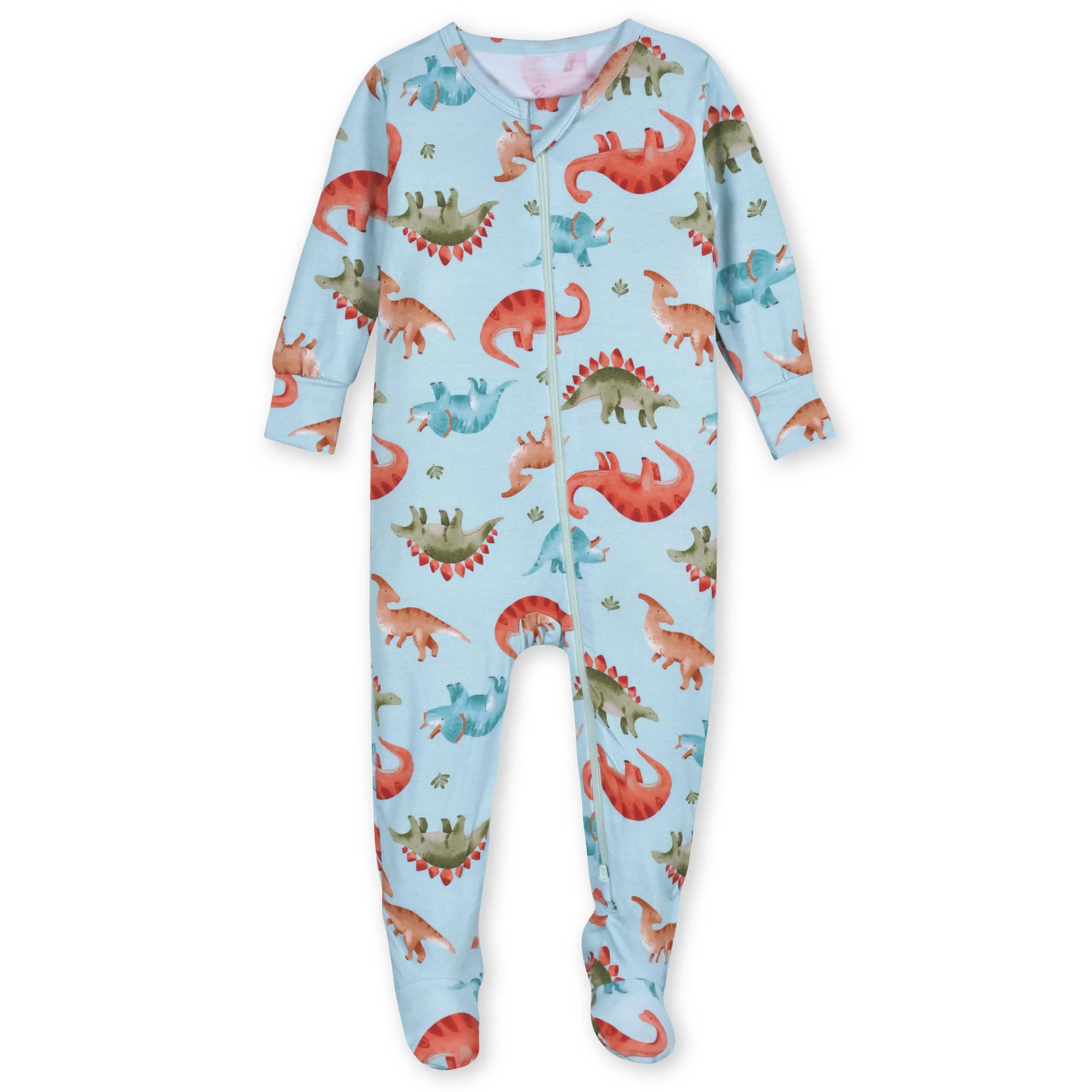 Baby & Toddler Snugosaurous Buttery Soft Viscose Made from Eucalyptus Snug Fit Footed Pajamas