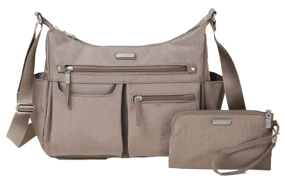 Baggallini Anywhere Hobo Tote Portobello Shimmer