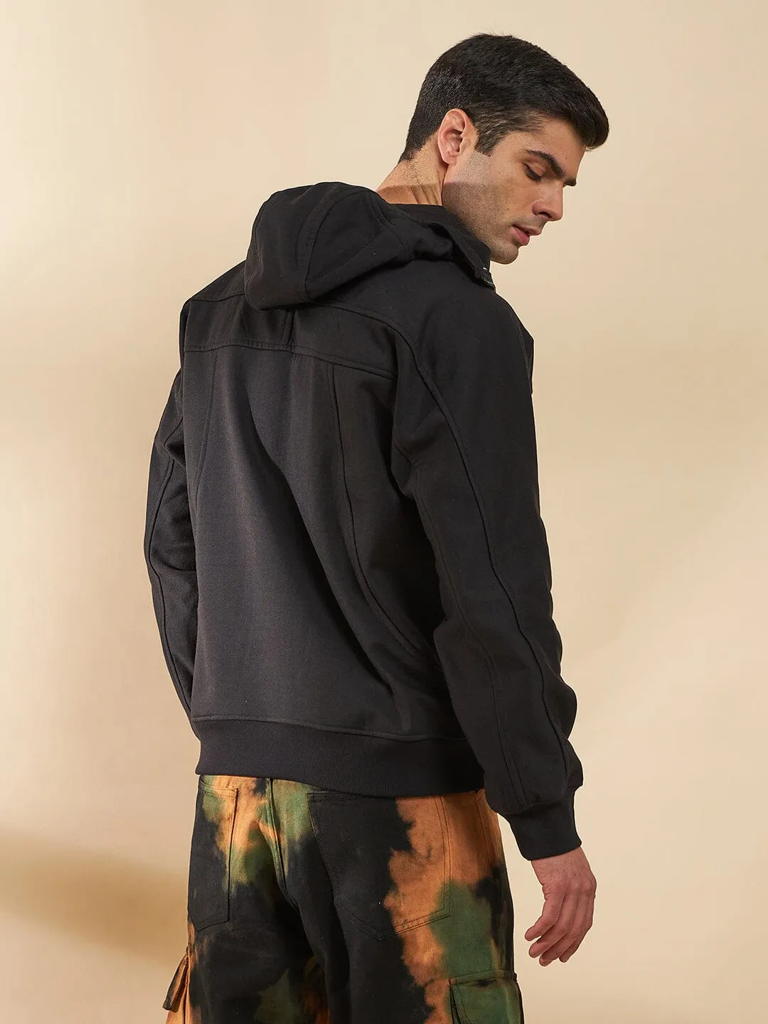 Black Baggy Smugglers Hooded Sweatshirt