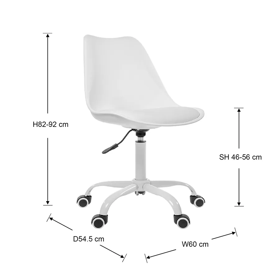 Blaise Plastic Low Back Office Chair