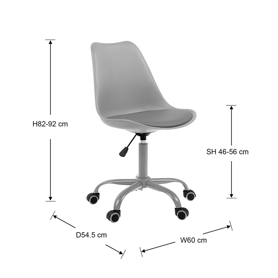 Blaise Plastic Low Back Office Chair