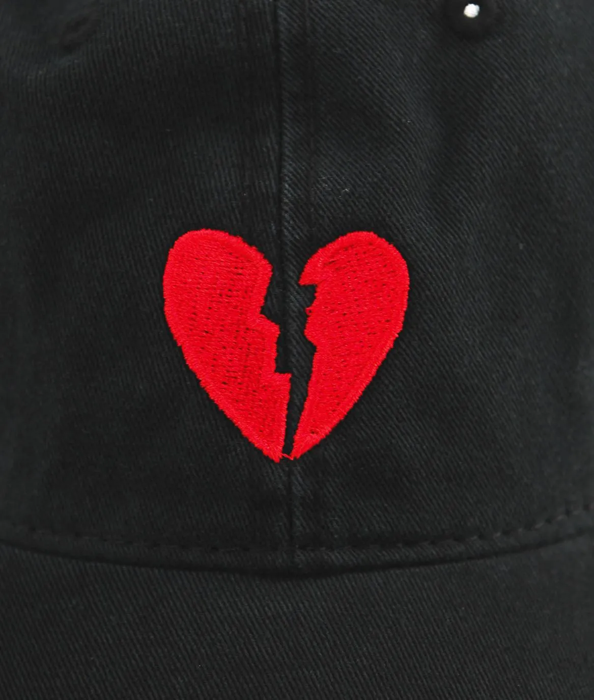 Broken Heart Embroidered Dad Hat