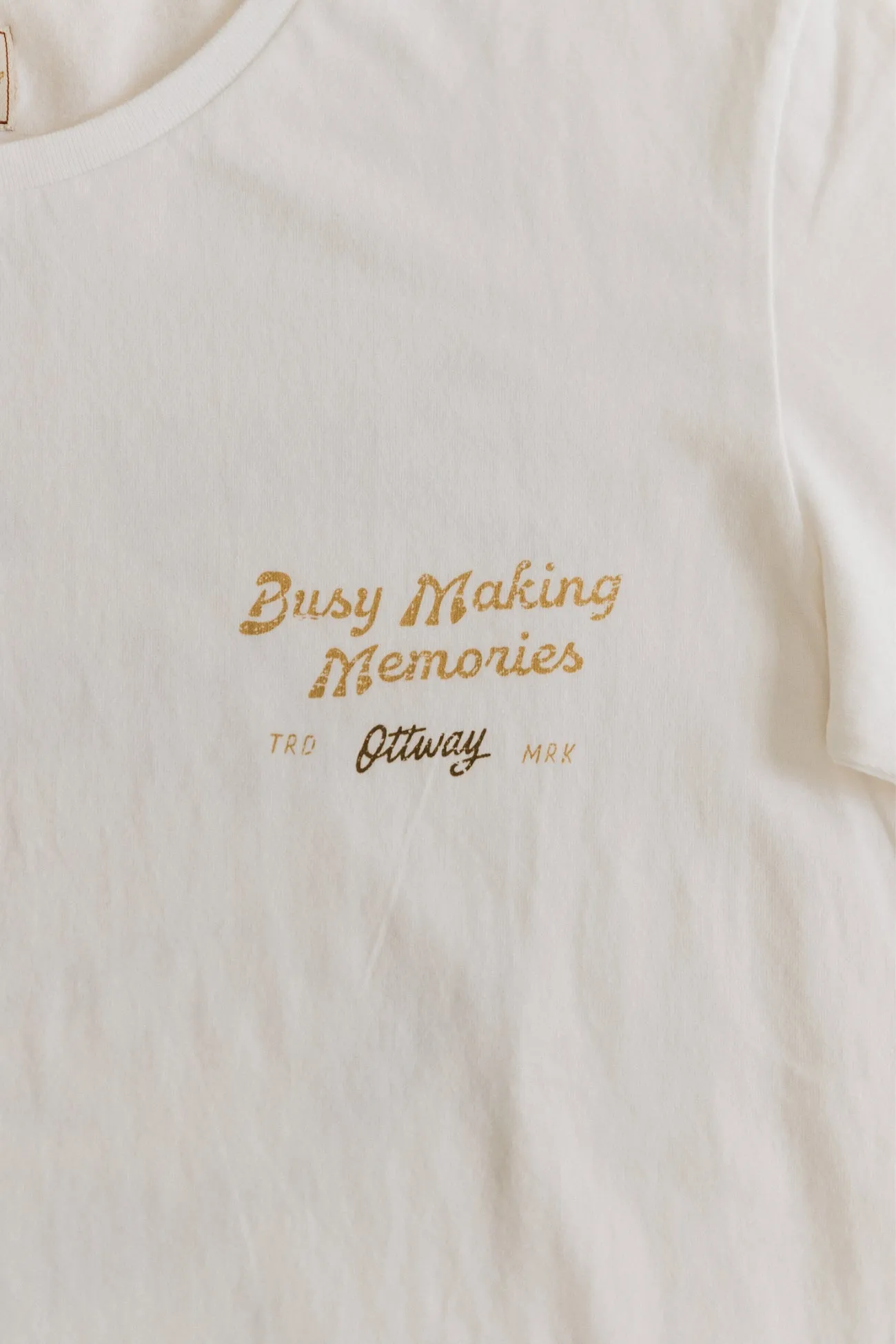 Busy Making Memories Unisex T-Shirt - Off White