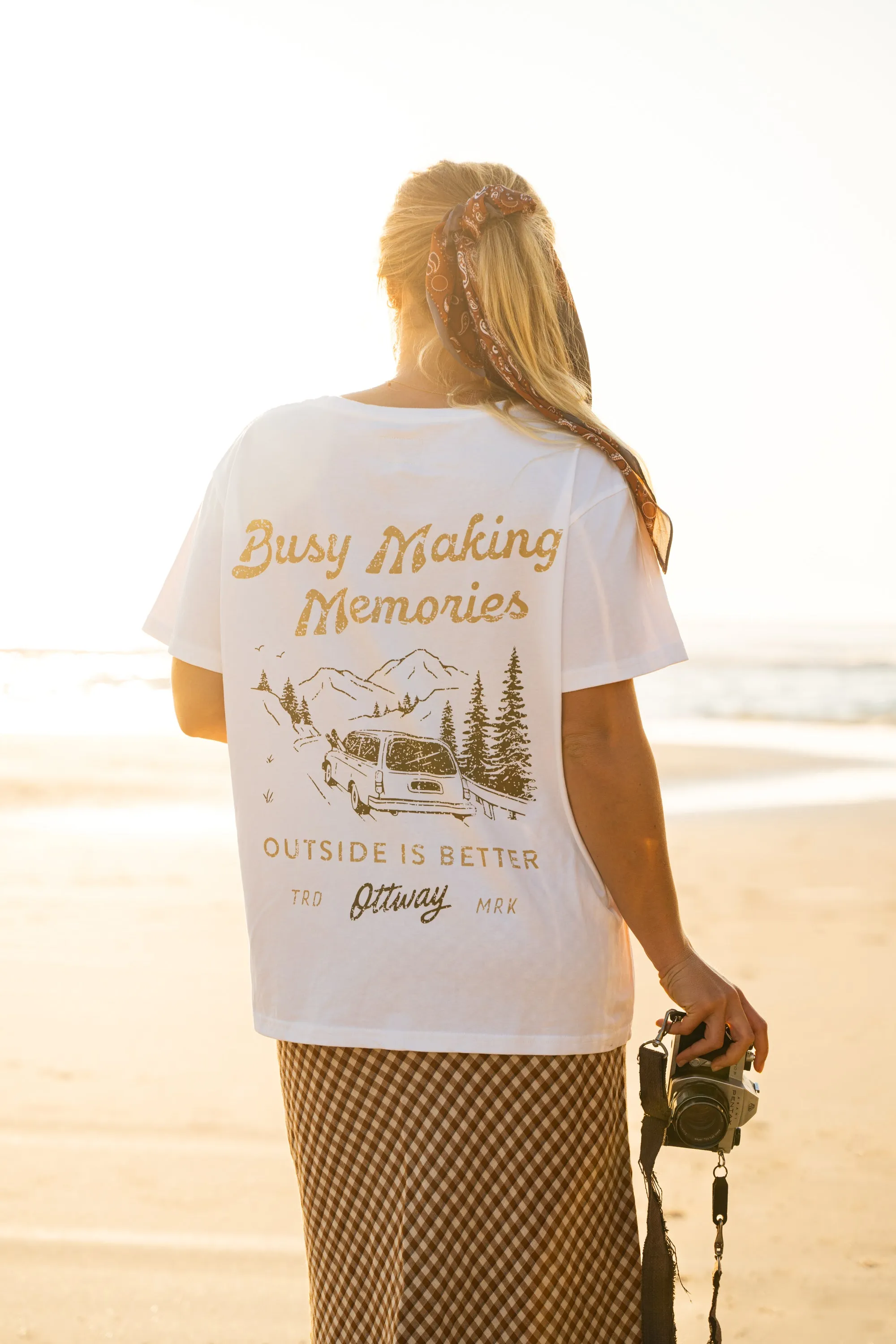 Busy Making Memories Unisex T-Shirt - Off White