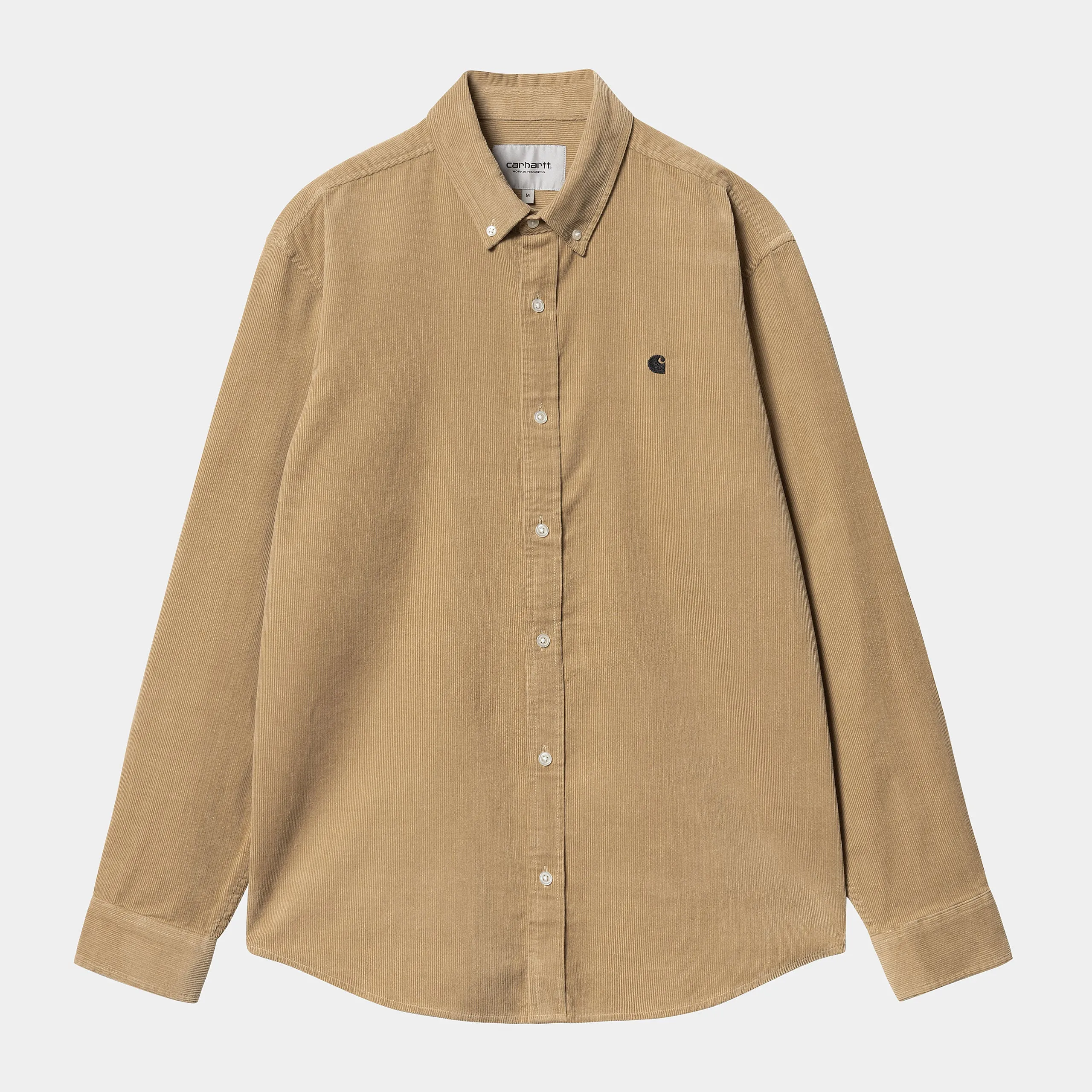 Carhartt WIP - Madison Corduroy Longsleeve Shirt - Sable / Black