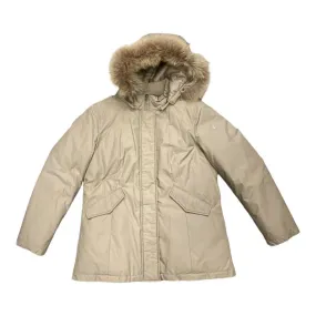 Censured Giacca invernale da donna con cappuccio e pelliccia CW 1784 T BR2 16 beige