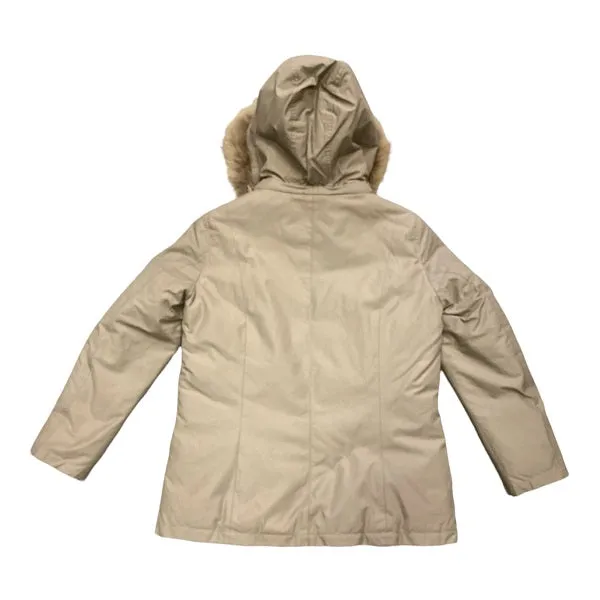 Censured Giacca invernale da donna con cappuccio e pelliccia CW 1784 T BR2 16 beige