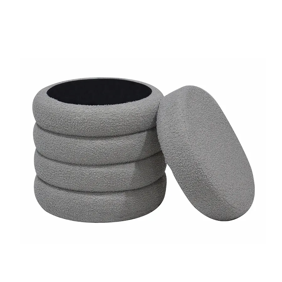 Chiara Round Storage Ottoman