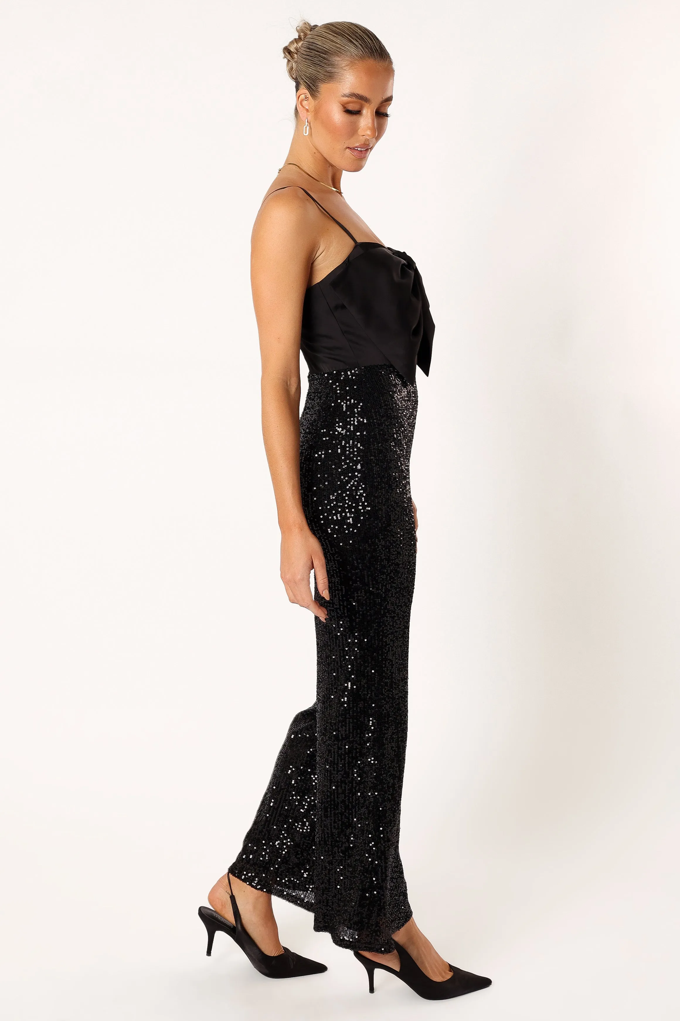 Chiara Sequin Jumpsuit - Black