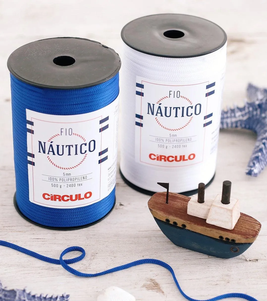 Circulo Fio Nautico 5mm Yarn for Crocheting 208m/500g