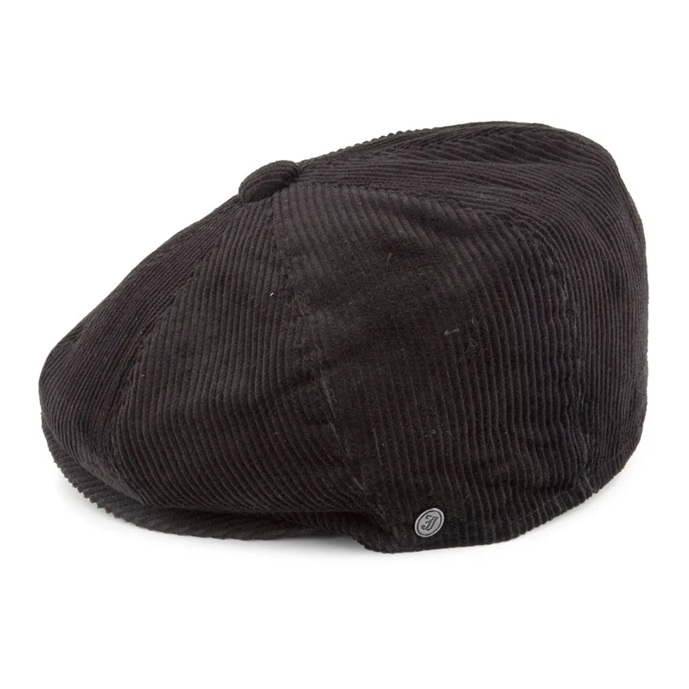 Corduroy Newsboy Cap - Black