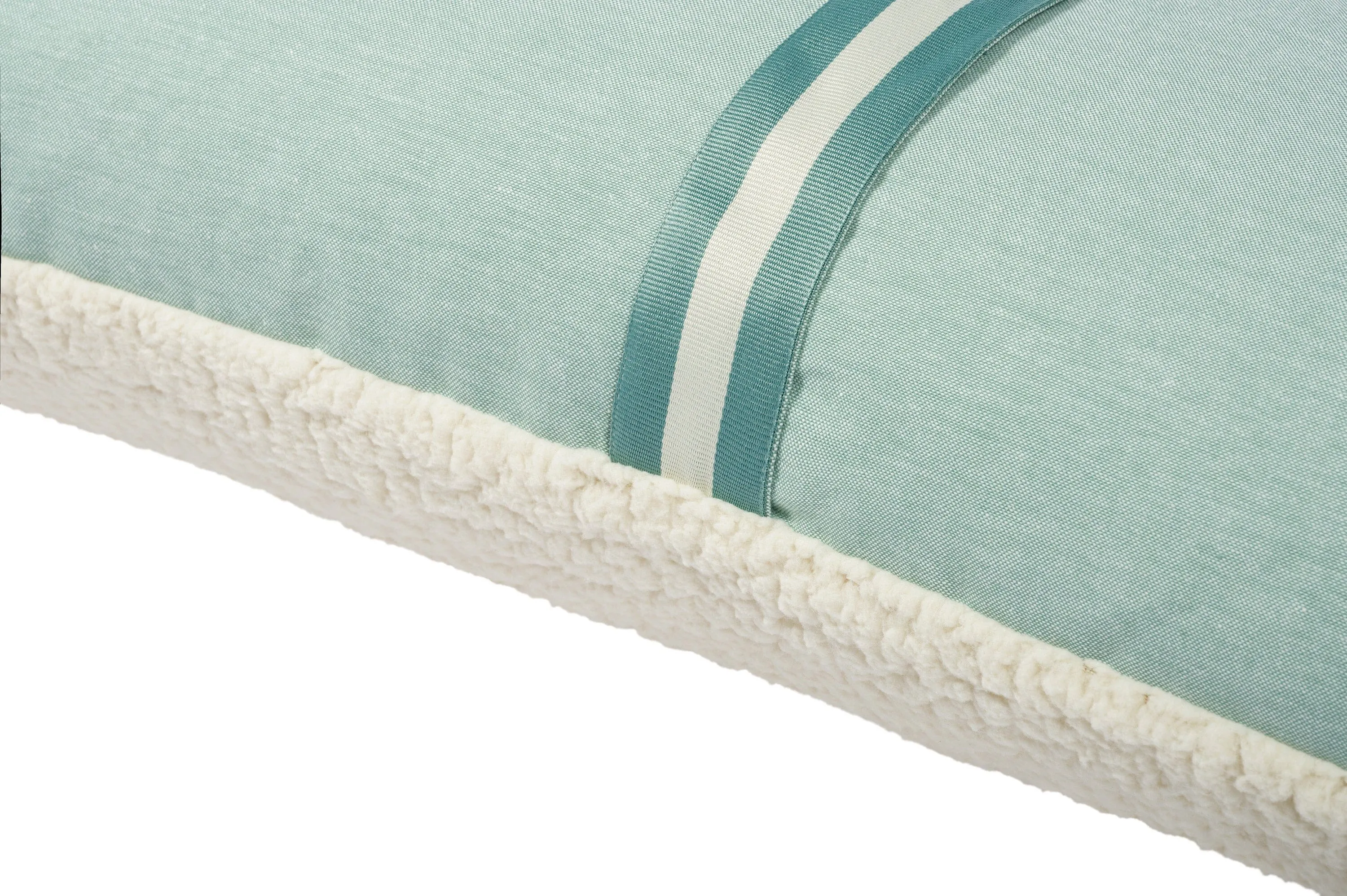 Cosset Body Pillow | Boucle / Marine Chambray