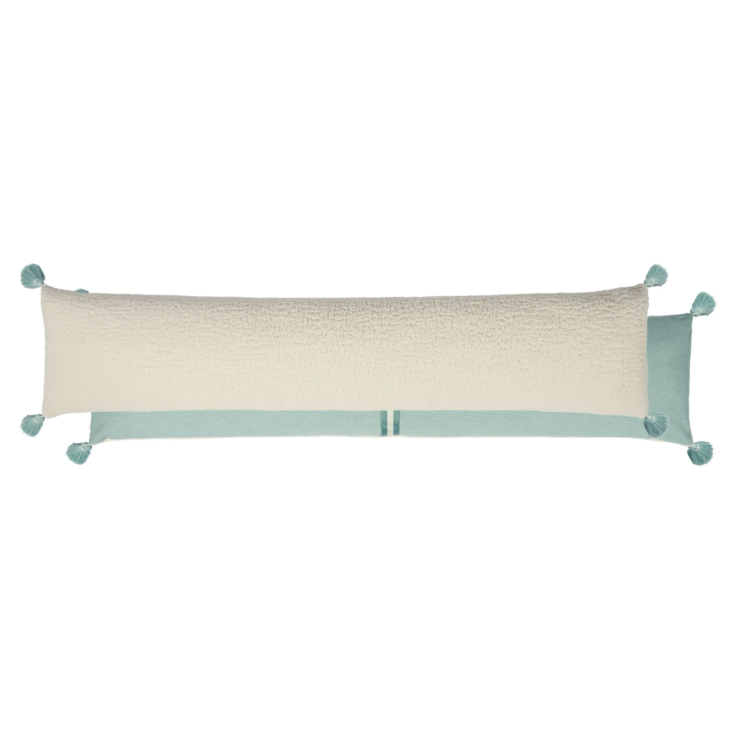 Cosset Body Pillow | Boucle / Marine Chambray