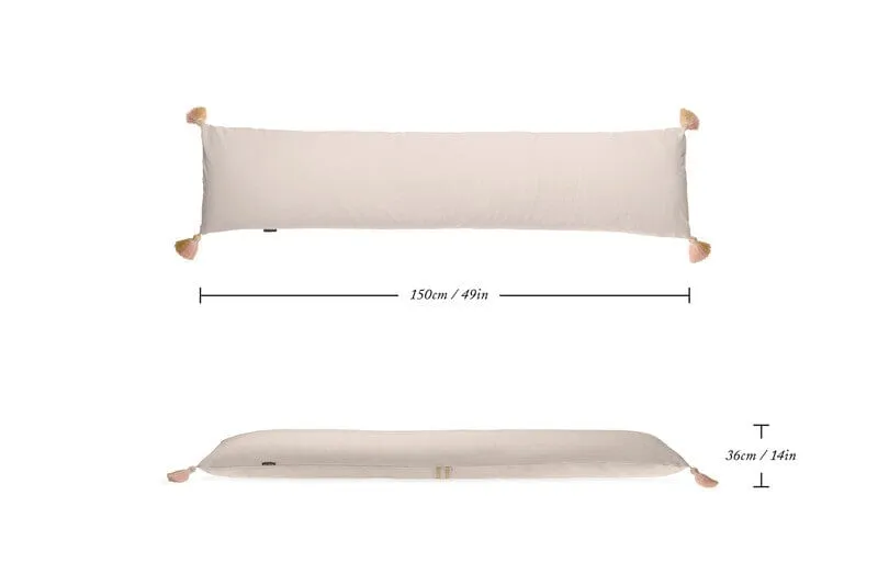 Cosset Body Pillow | Sand Chambray