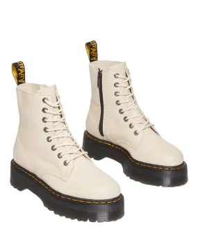 Dr. Martens stivale da donna PLatform Jadon III in pelle Pisa 26378292 parchment beige