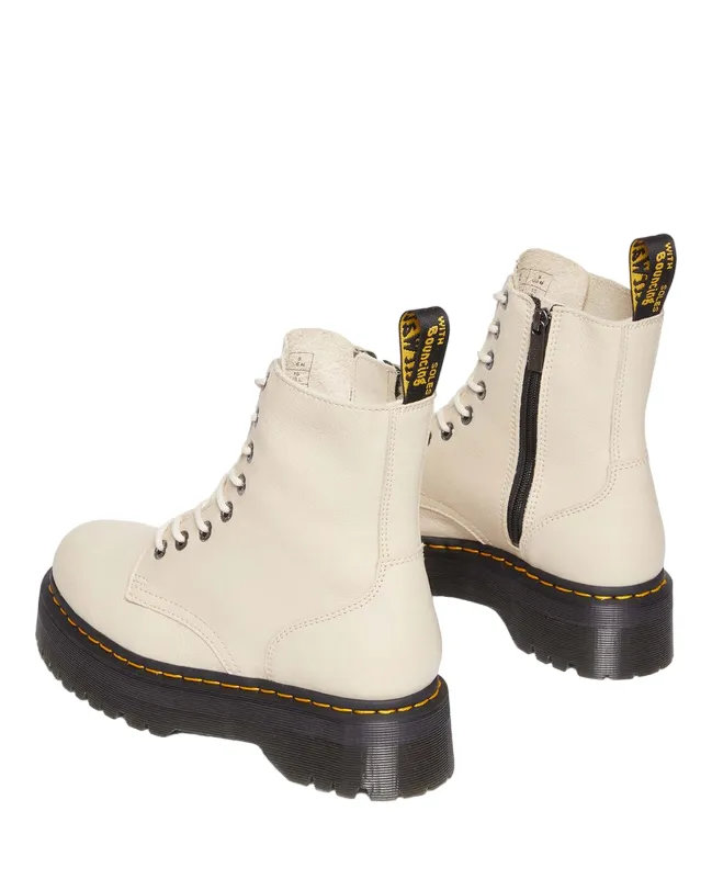 Dr. Martens stivale da donna PLatform Jadon III in pelle Pisa 26378292 parchment beige