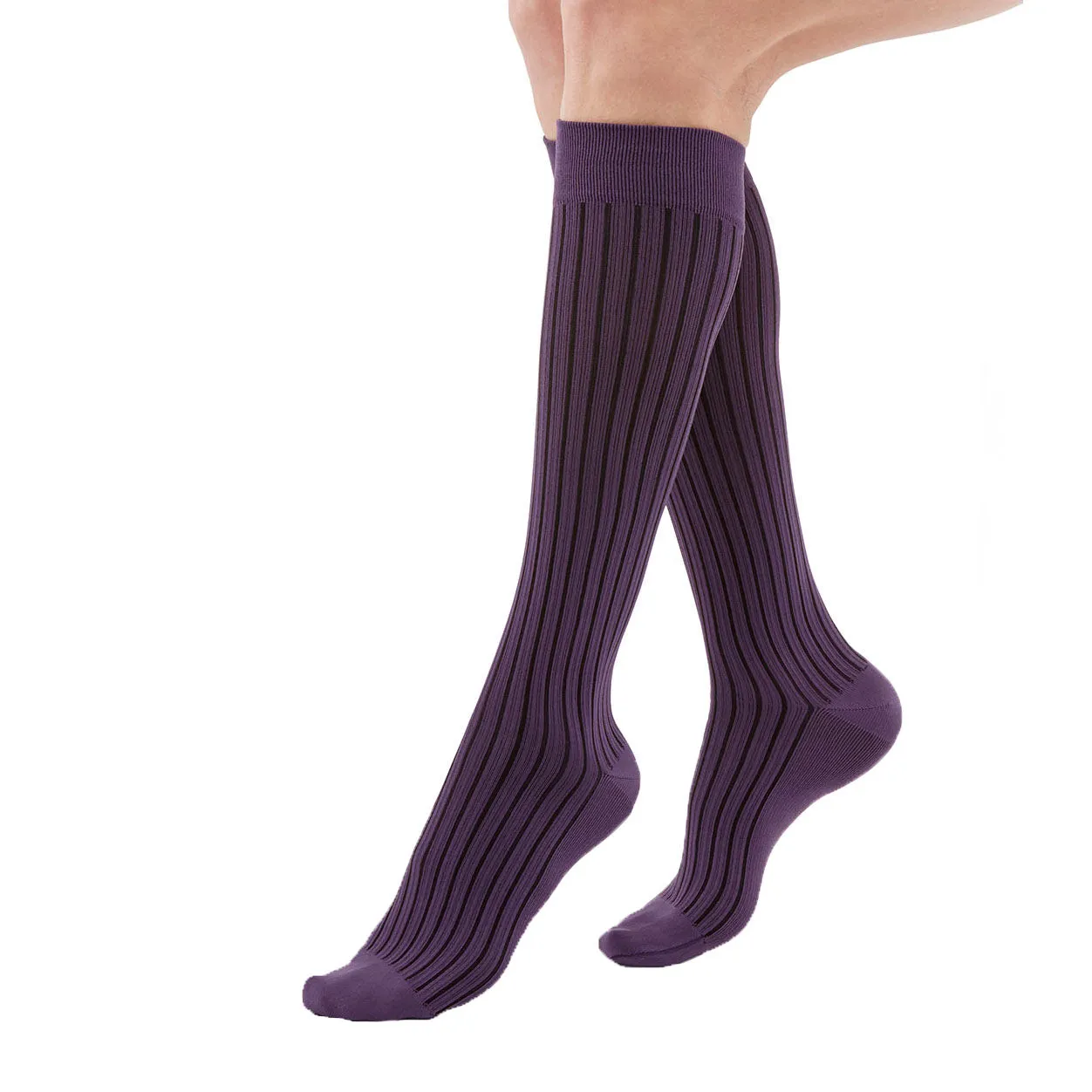 Duomed Freedom Patterned Closed Toe Knee High Socks - 20-30 mmHg