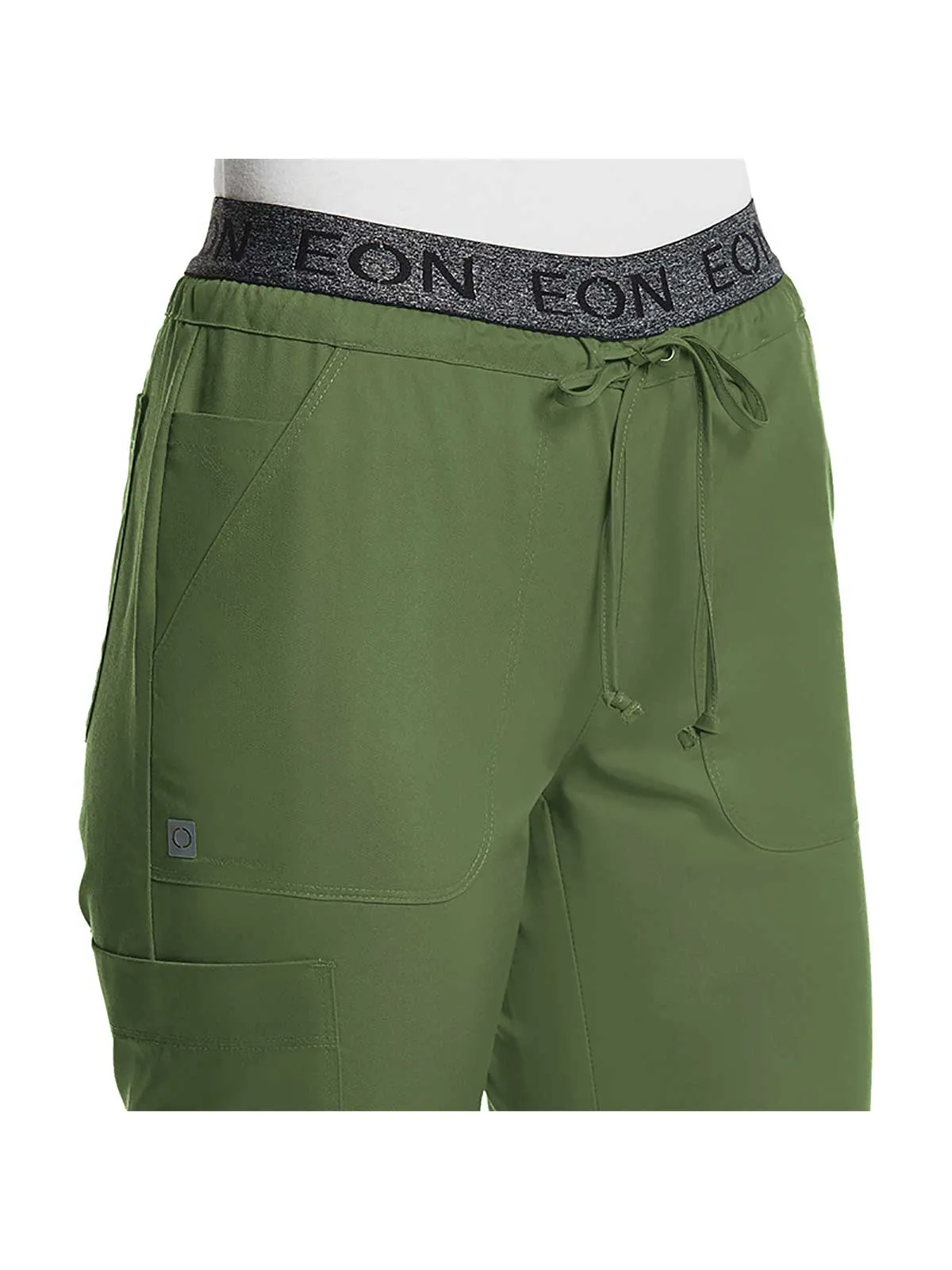 EON Sport - Women's Sporty Full Elastic Logo Waist Jogger Pant