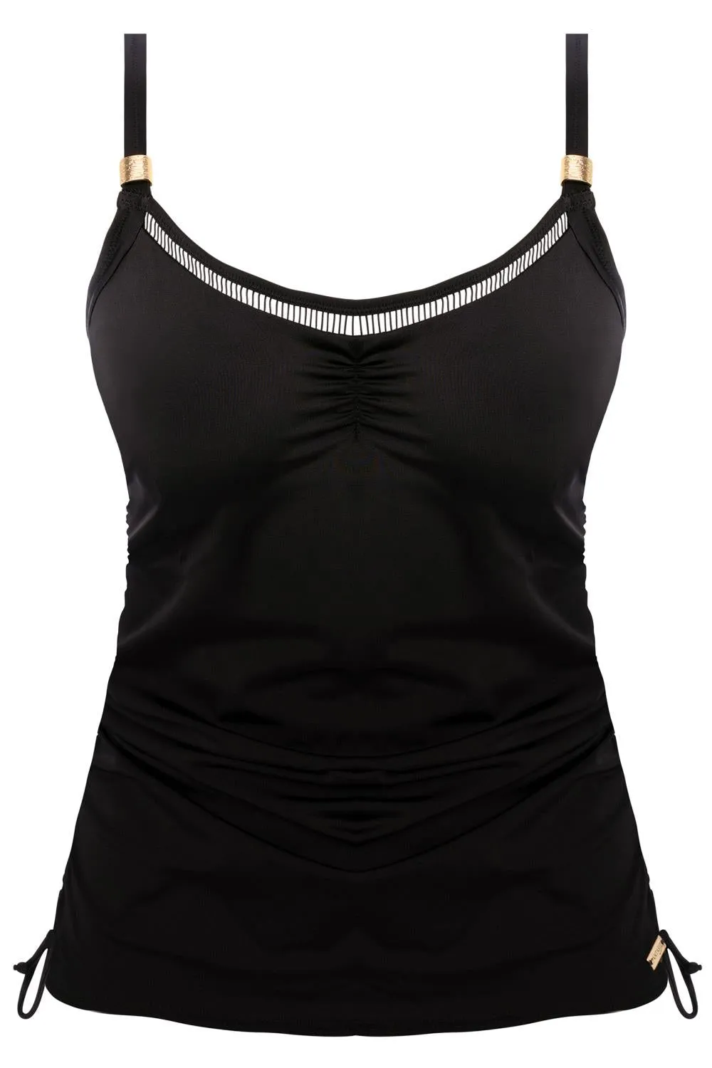 Fantasie East Hampton Adjustable Side Tie Tankini Top, Black (FS502851)