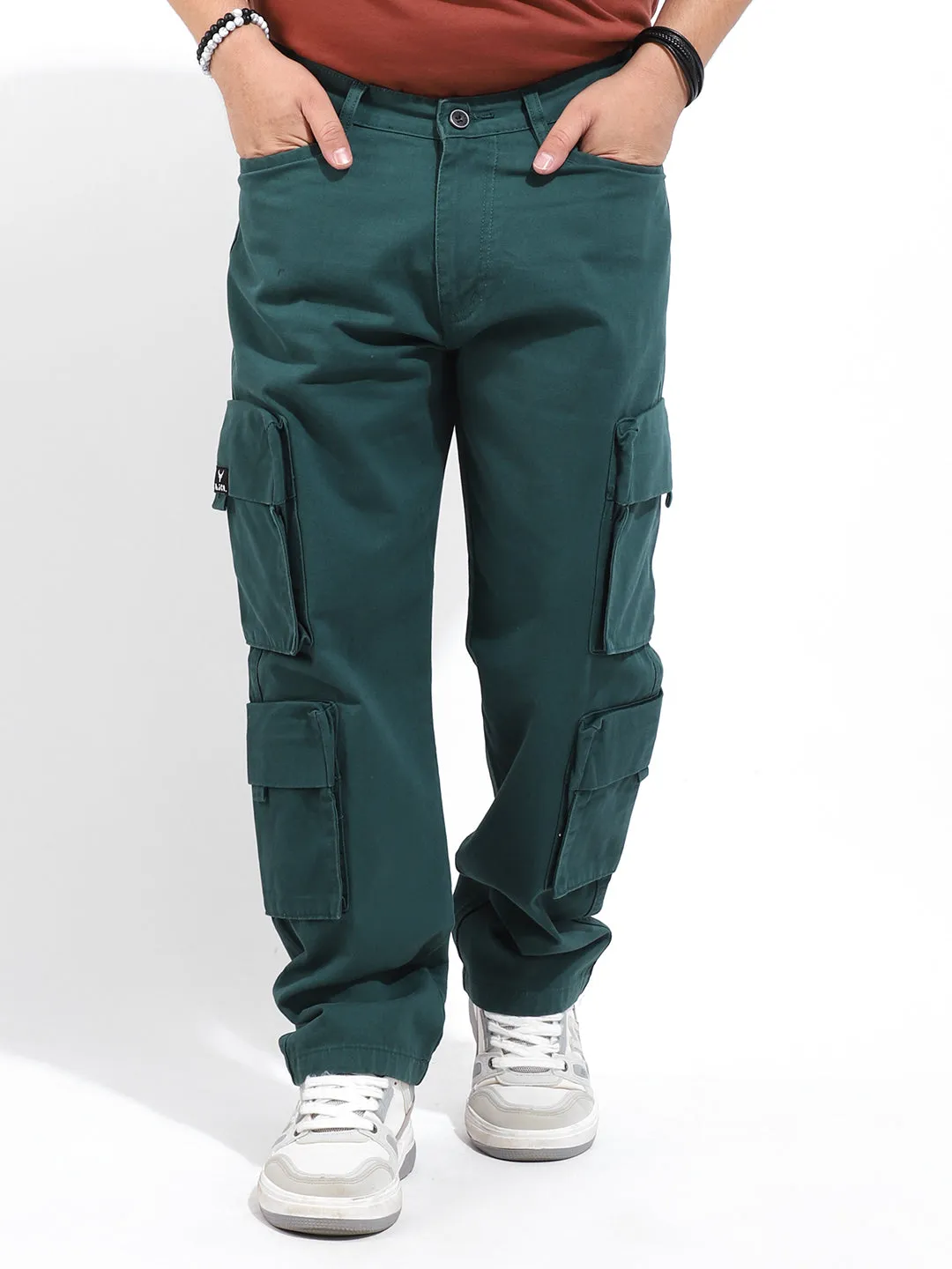 Fantom Royal Green 8 Pocket Denim Cargo