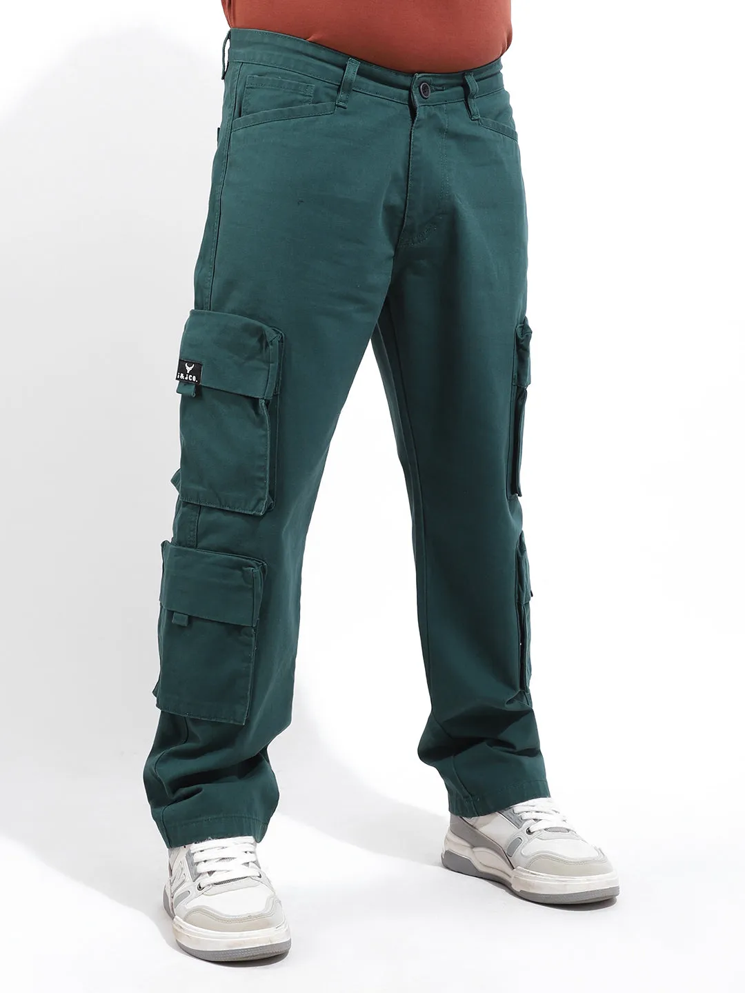 Fantom Royal Green 8 Pocket Denim Cargo