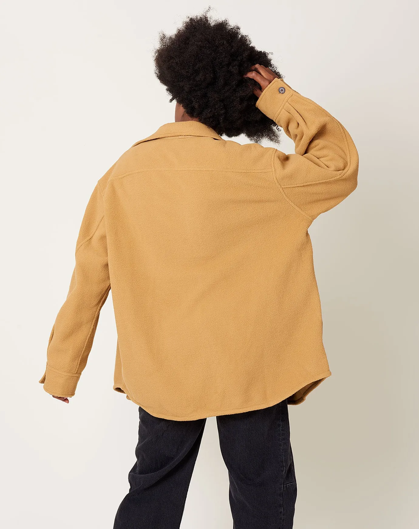 Fleece Overshirt in Honey