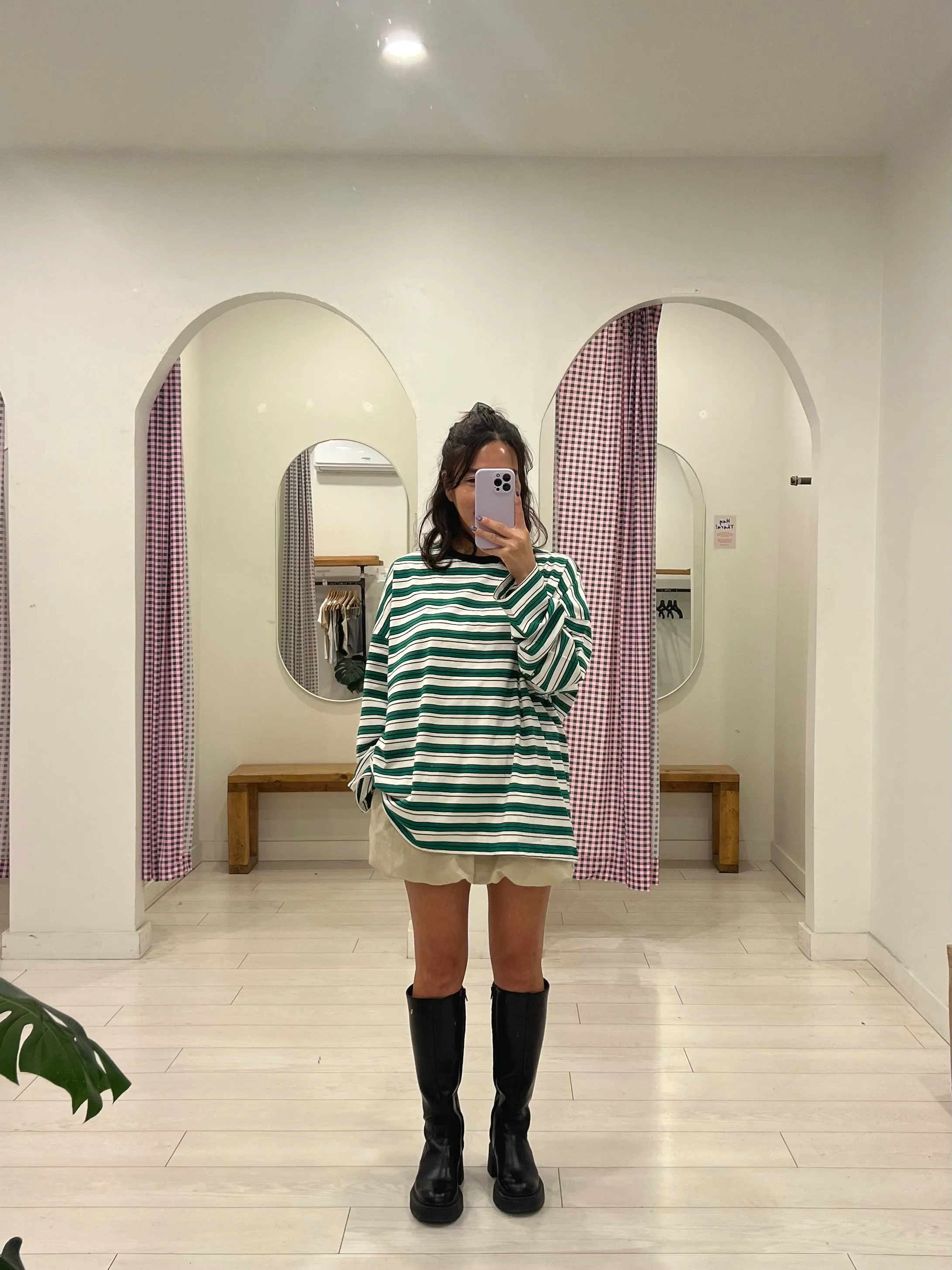 FUGO Stripe long tee